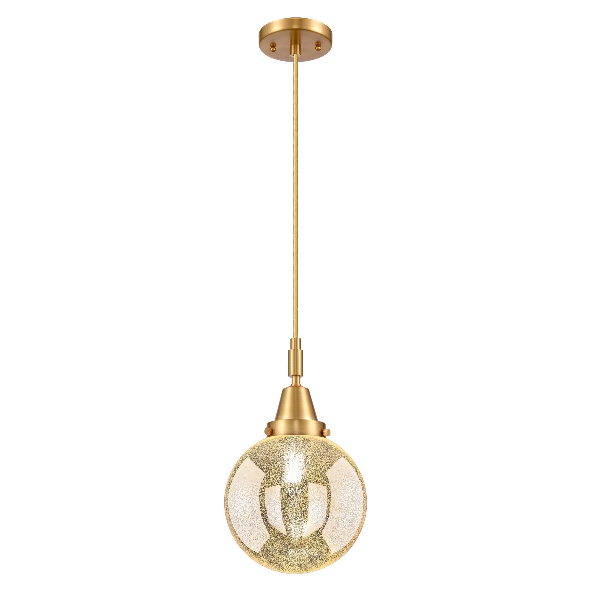 Shown in Satin Gold finish and Mercury glass