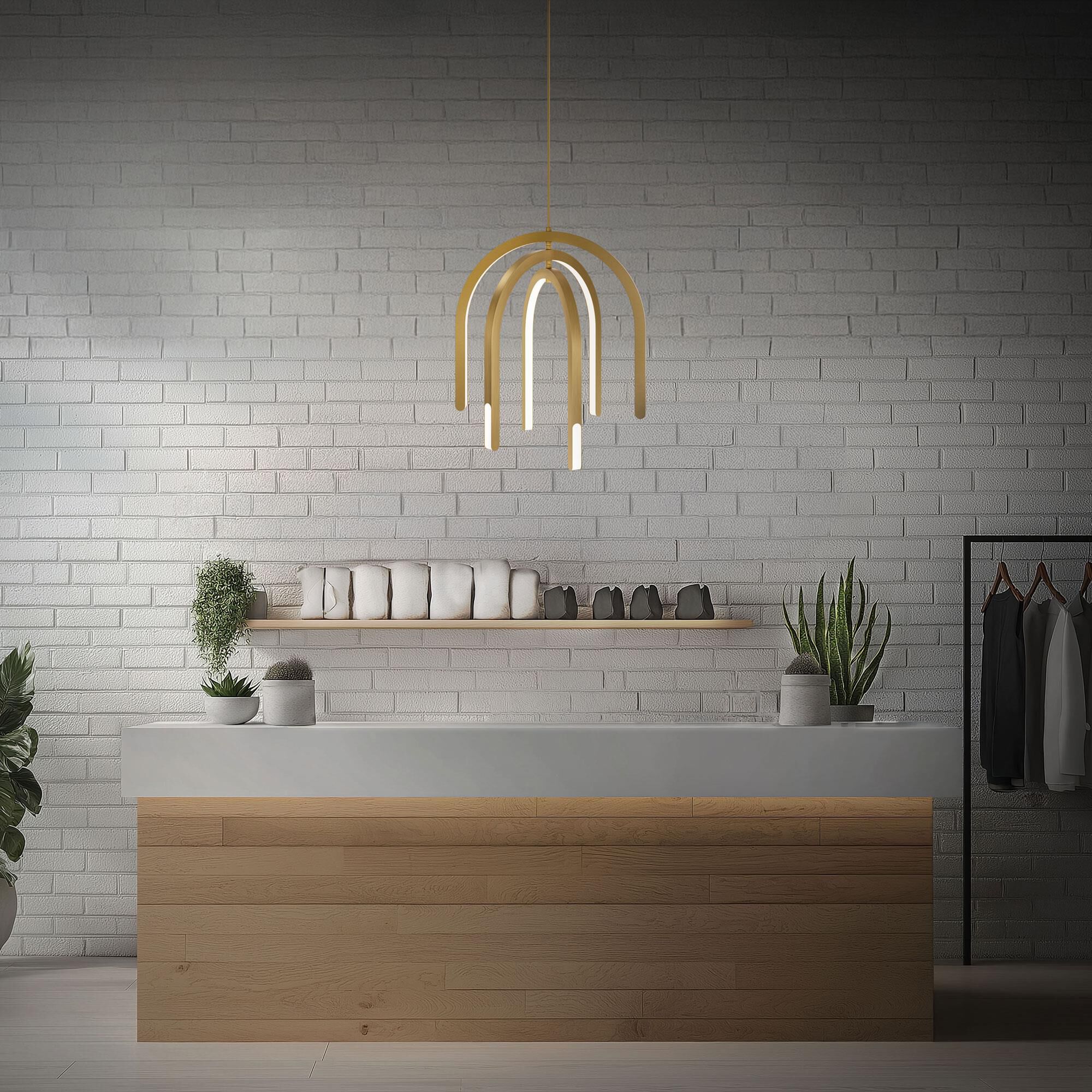 Helmet 27 Inch Large Pendant by dweLED