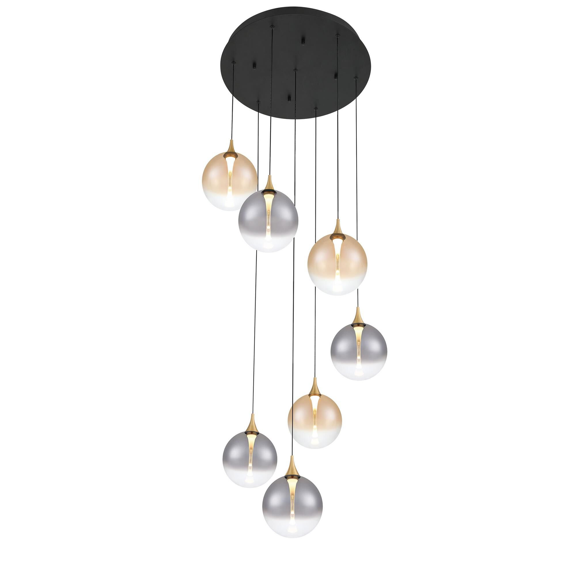 Shown in Gold finish and Mixed glass