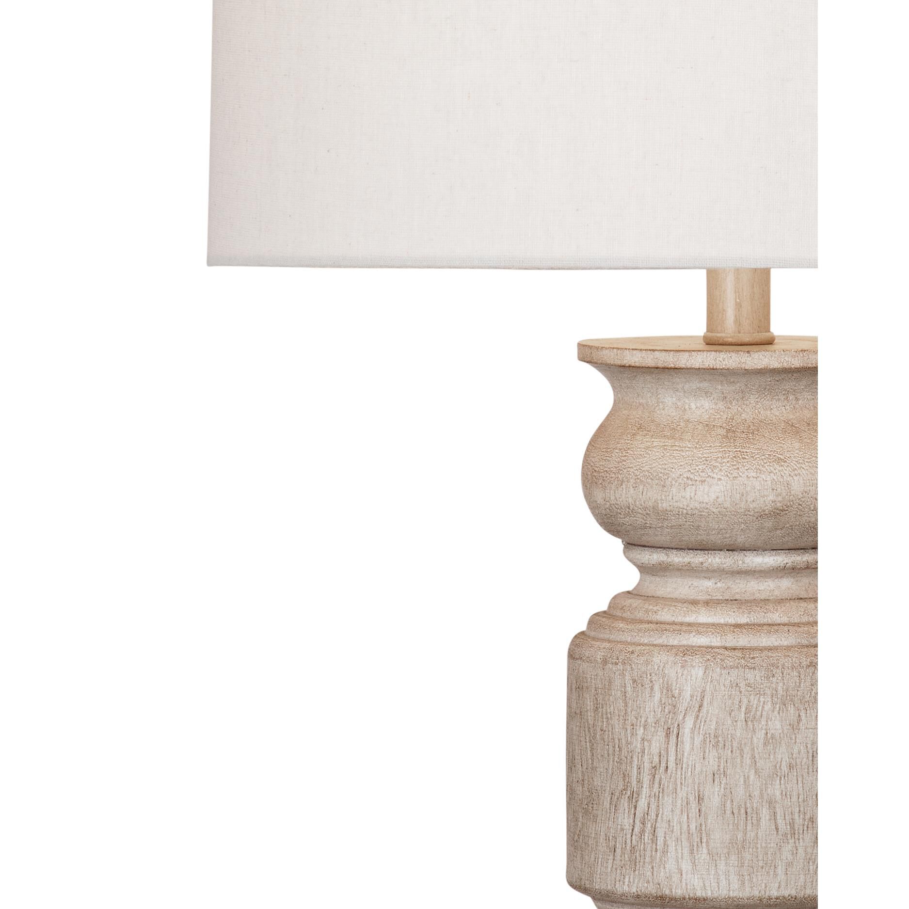 Shown in Light Brown finish and Oatmeal shade