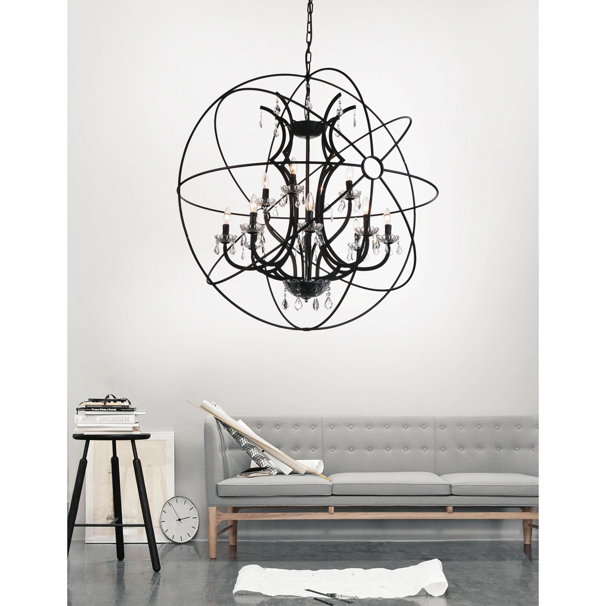 Campechia 42 Inch 12 Light Chandelier by CWI Lighting