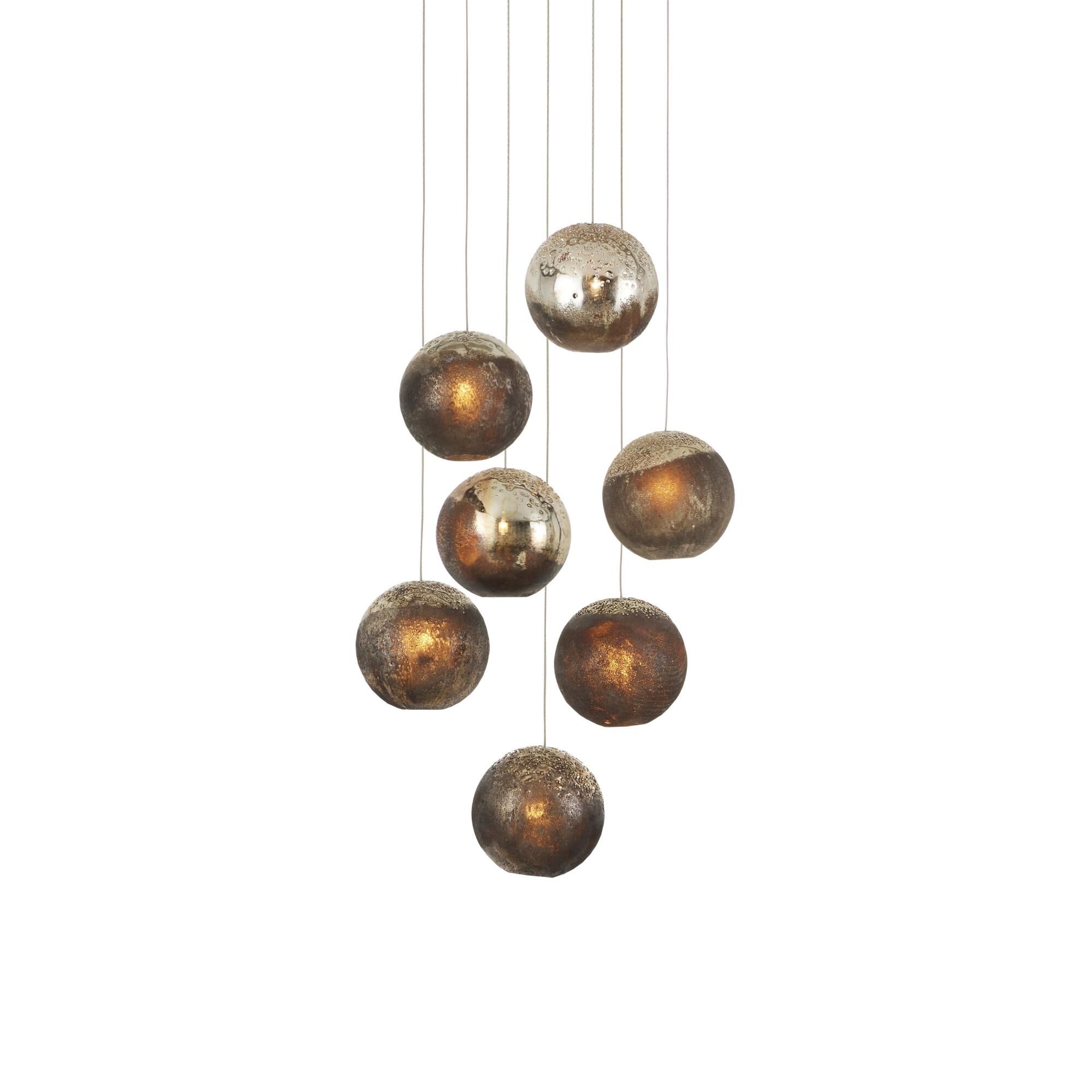 Pathos 16 Inch 7 Light LED Multi Light Pendant by Currey and Company