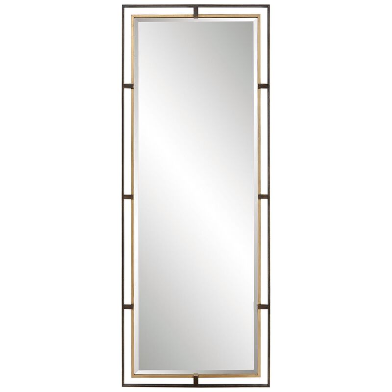 Uttermost Carrizo Tall Bronze & Gold Mirror Decorative Mirrors by Uttermost