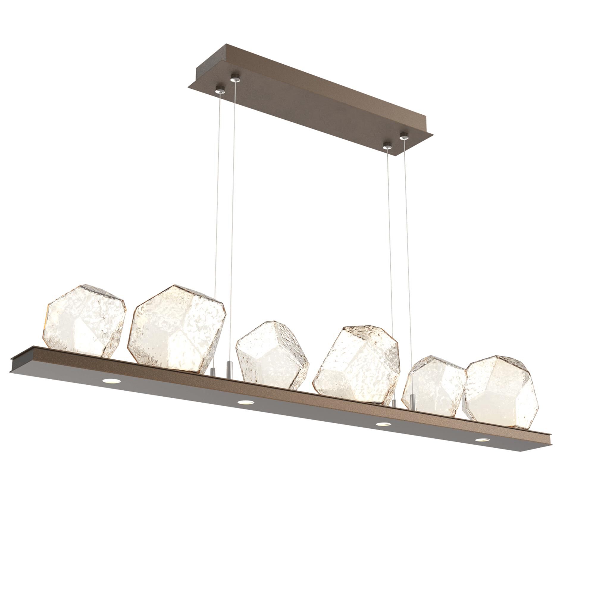 Shown in Flat Bronze finish and Amber glass