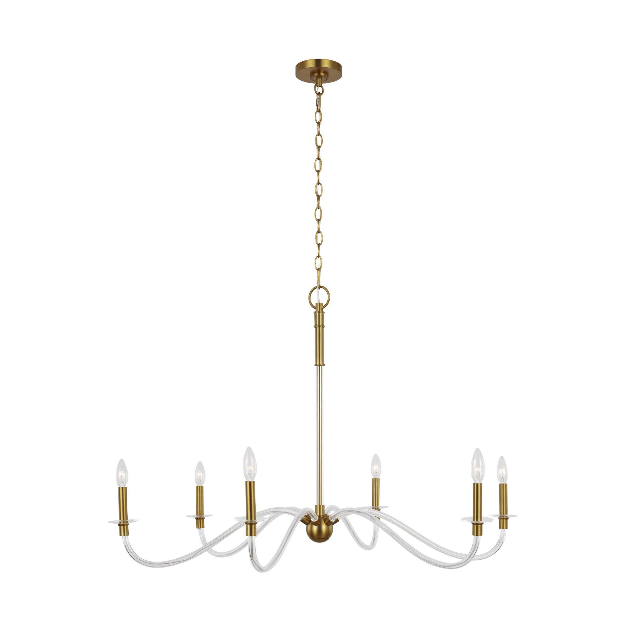 Chapman & Myers Hanover 41 Inch 6 Light Chandelier by Visual Comfort Studio Collection