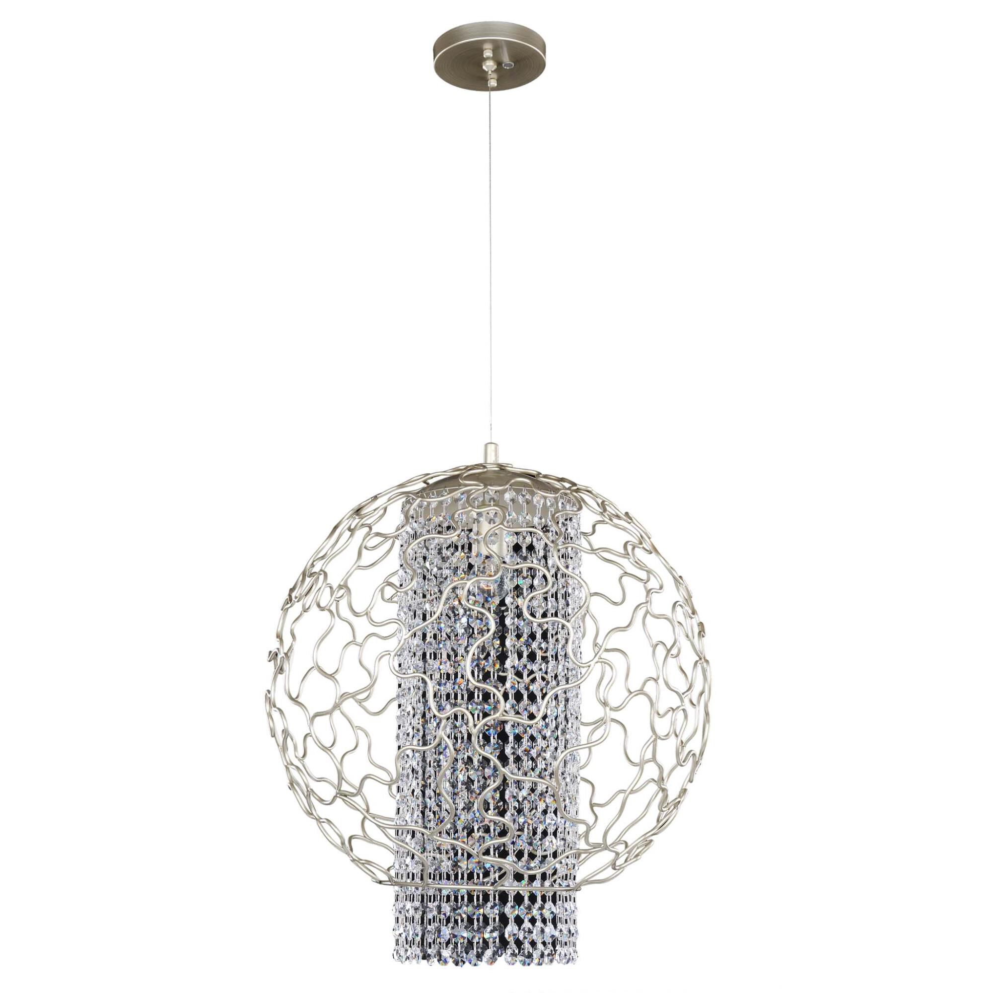 Shown in Tarnished Silver finish and Firenze Clear crystal