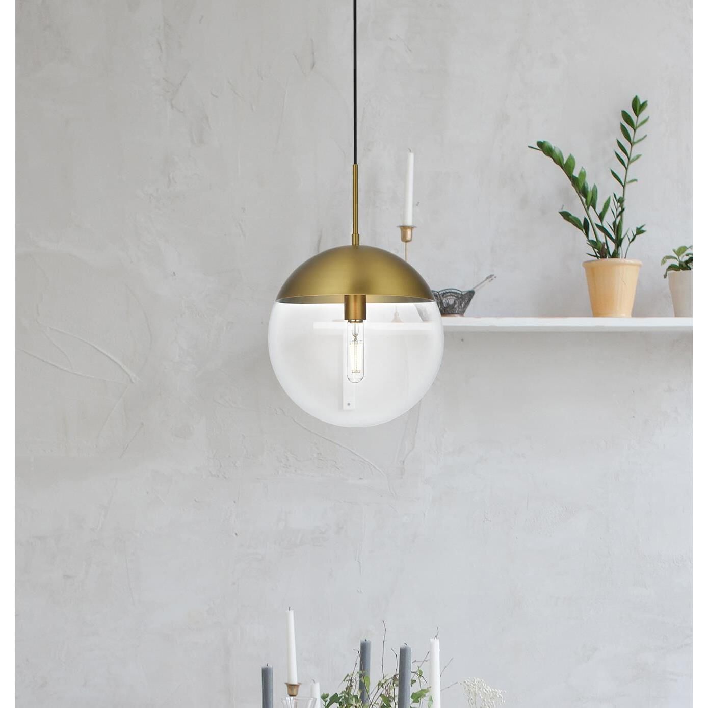 Eclipse 12 Inch Mini Pendant by Elegant Lighting