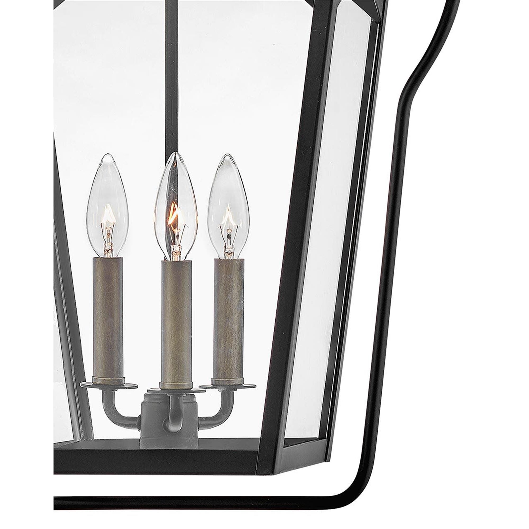 Shown in Black with Burnished Bronze Accents finish and Clear glass