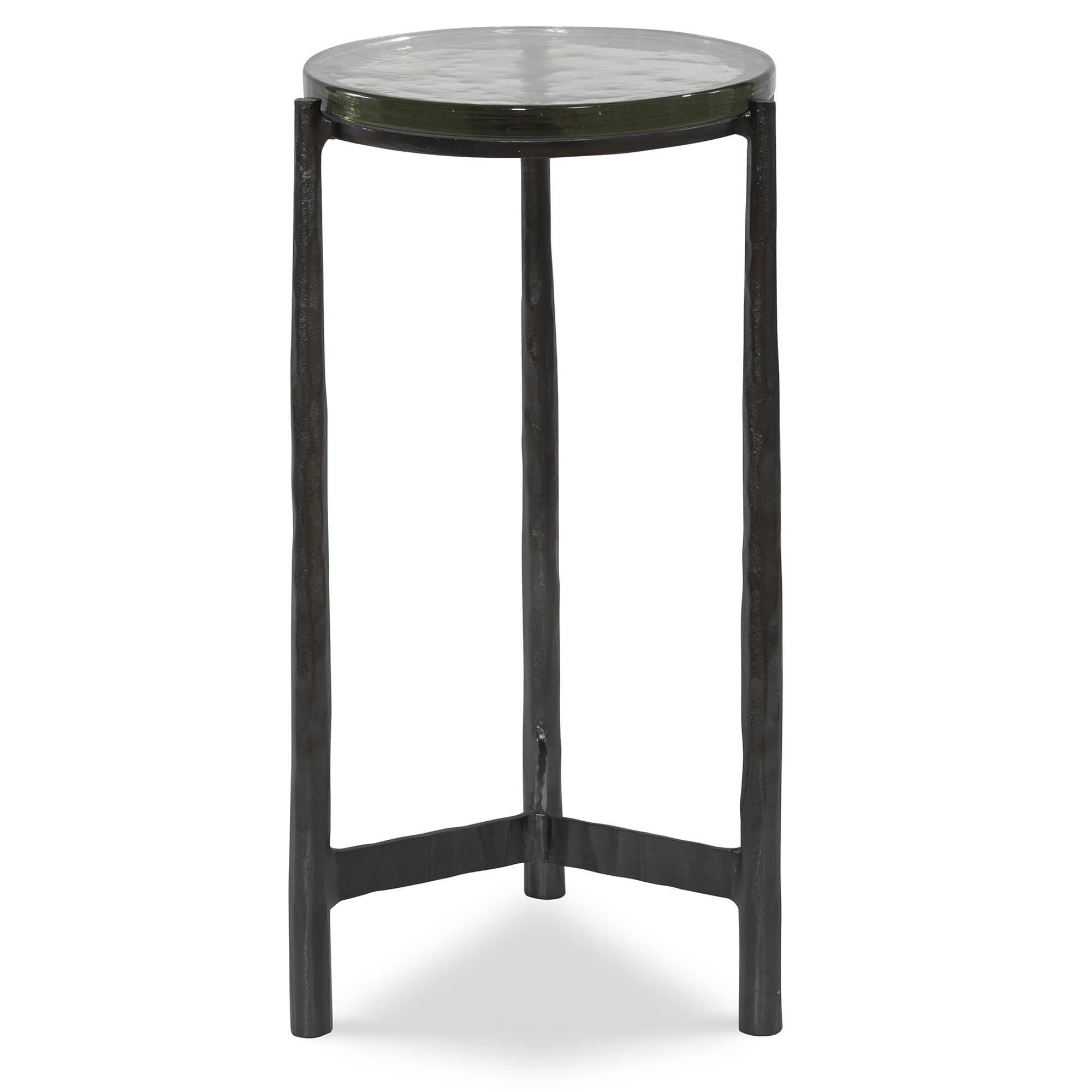 Shown in This Universal Accent Table Blends With Virtually Any Style. The Chiseled Cast Iron Base Is Finished finish