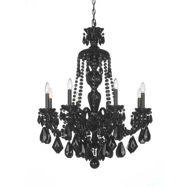 Shown in Wet Black finish and Jet Black crystal