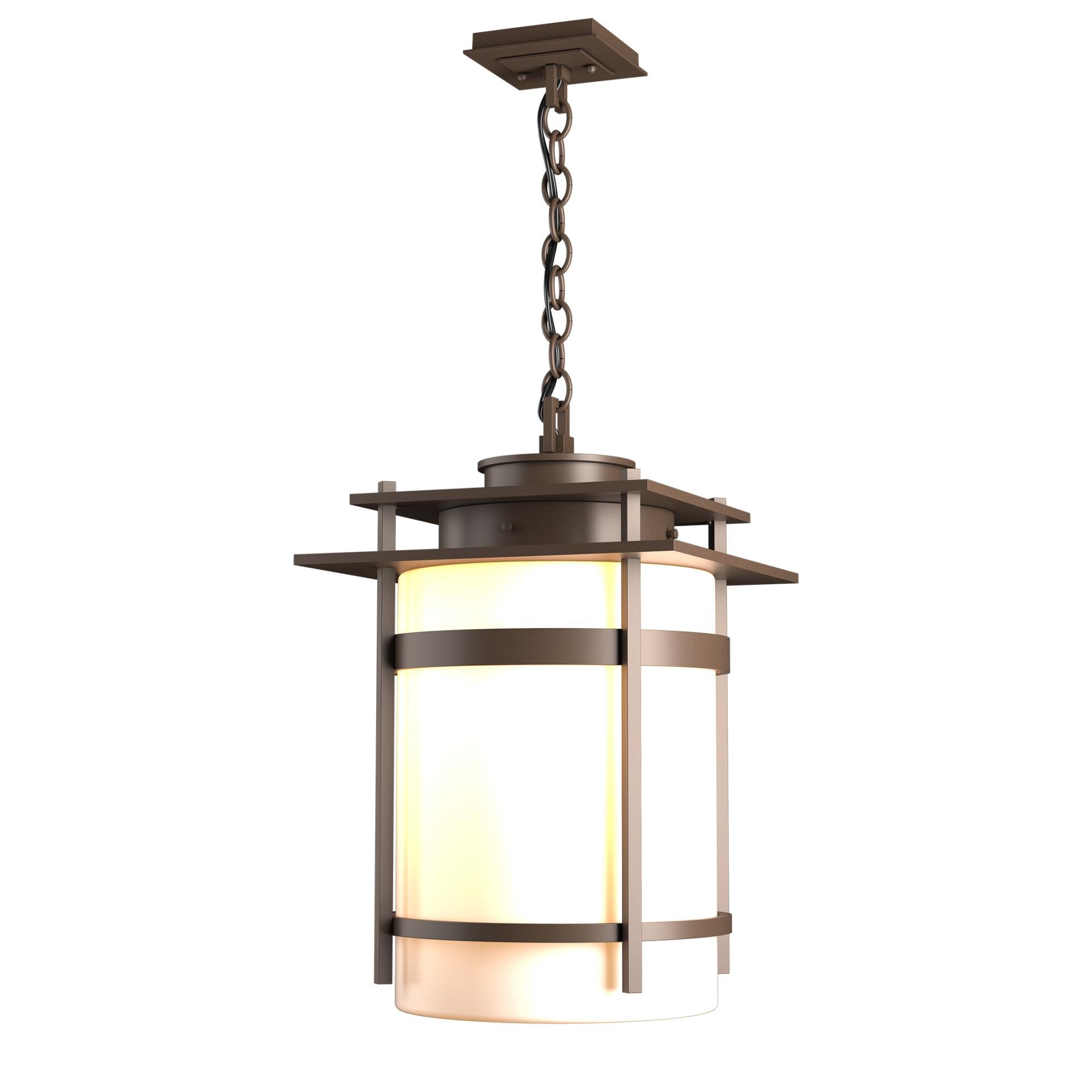 Hubbardton Forge Banded 22 Inch Tall Outdoor Hanging Lantern