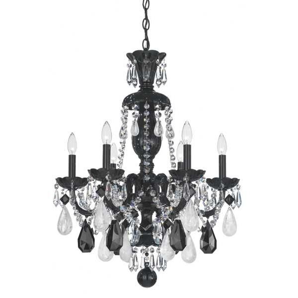 Shown in Wet Black finish and Jet Black and Rock Crystal crystal