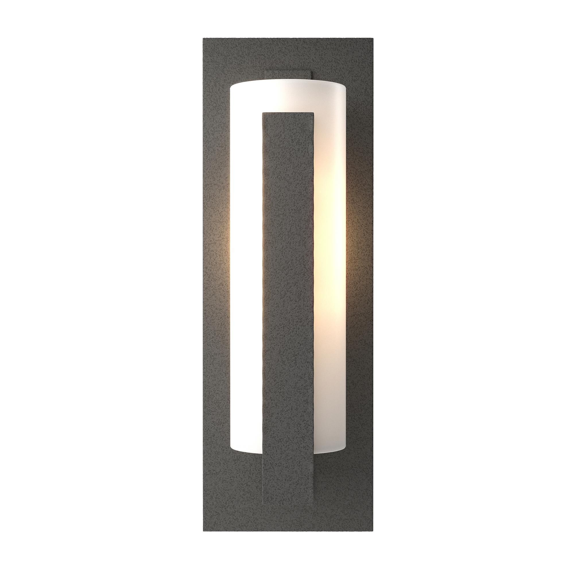 Shown in Natural Iron finish and Opal  glass
