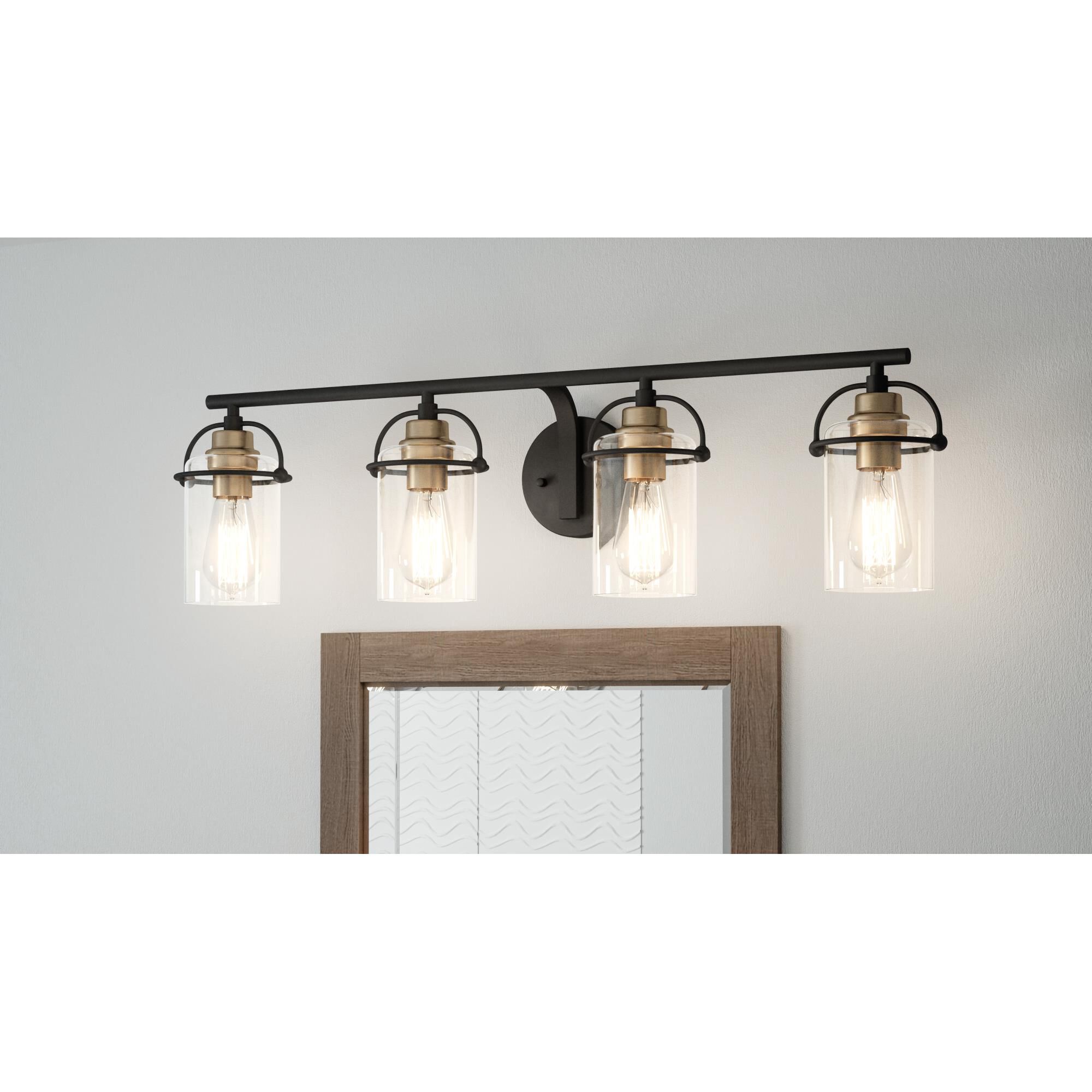 Emerson 33 Inch 4 Light Bath Vanity Light by Quoizel