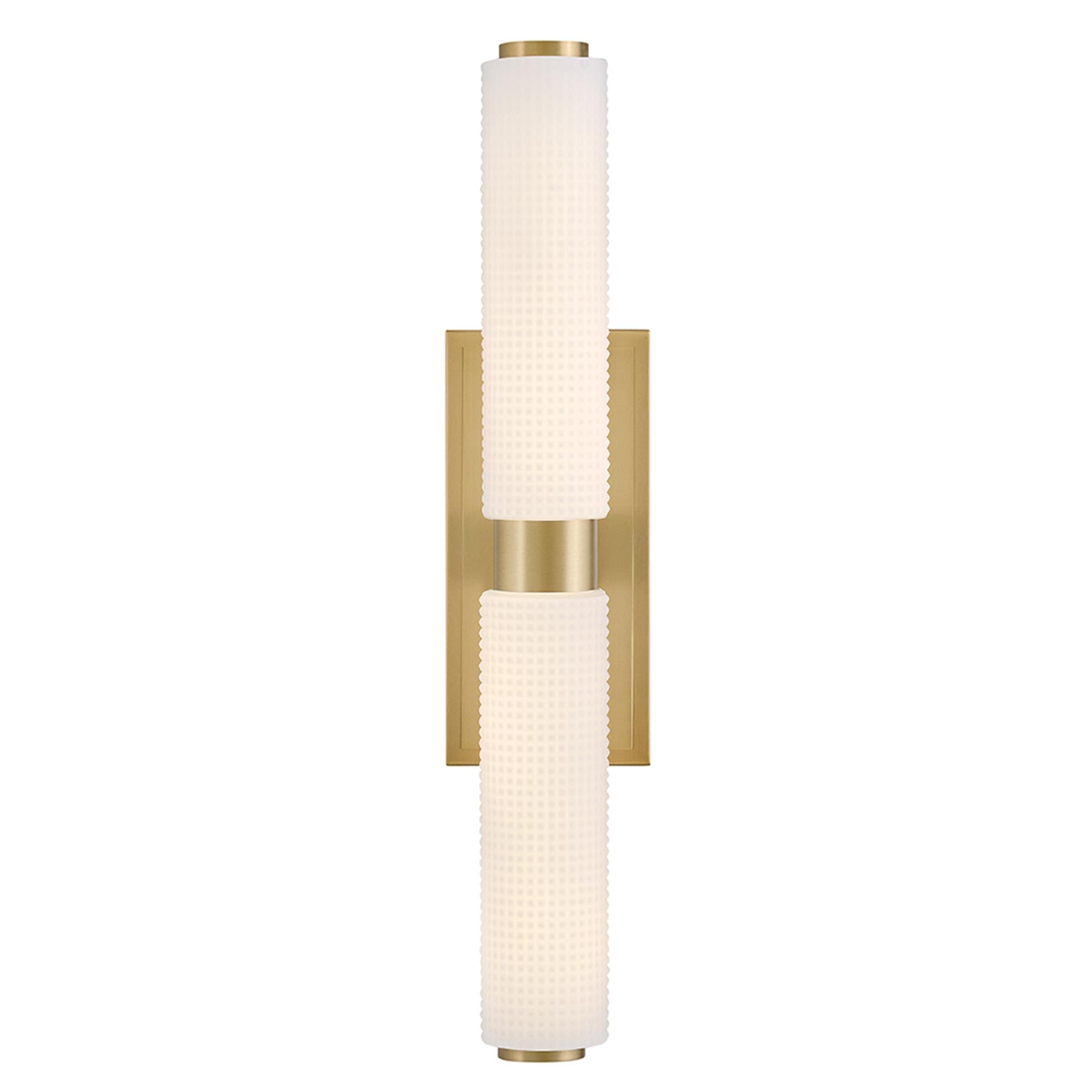 Shown in Lacquered Brass finish and Etched Opal Holophane glass