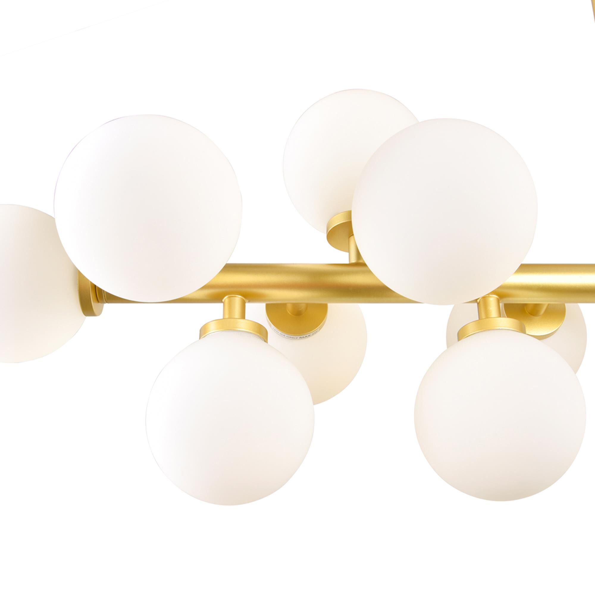 Arya 36 Inch 16 Light LED Linear Suspension Light by CWI Lighting