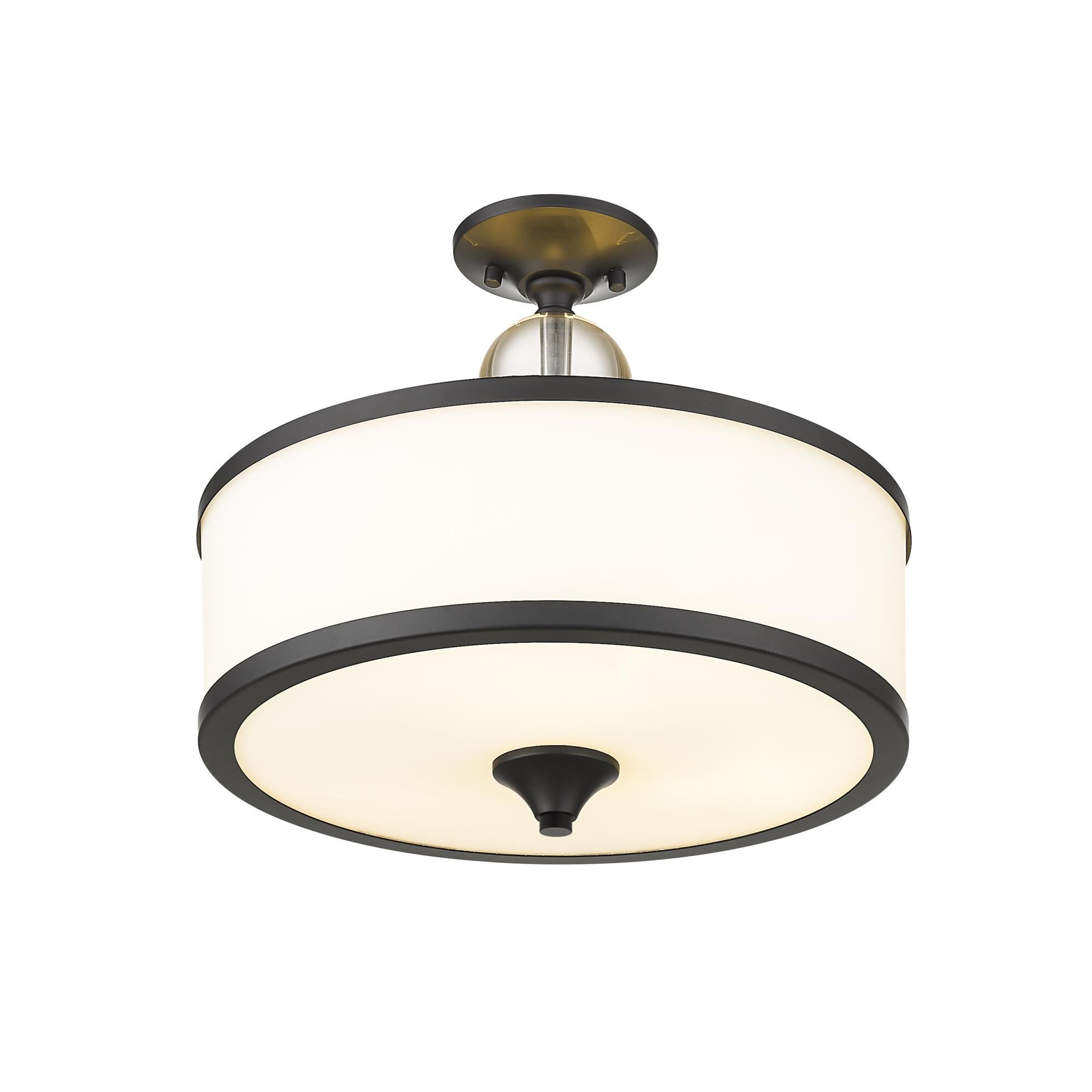 Cosmopolitan 15 Inch 3 Light Semi Flush Mount by Z-Lite