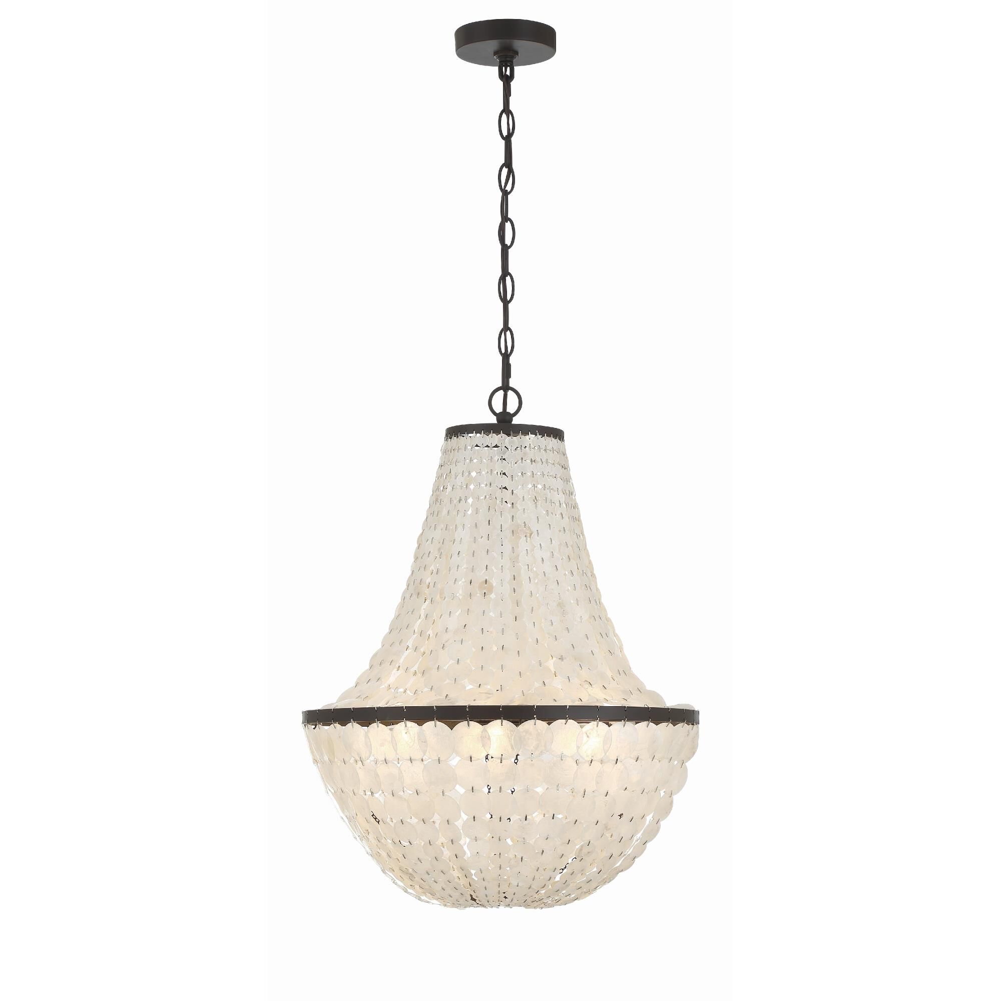 Brielle 18 Inch 6 Light Mini Chandelier by Crystorama