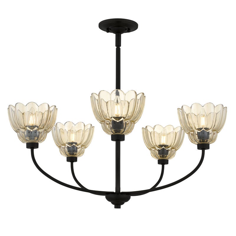 Whitecap 28 Inch 5 Light Chandelier by Quoizel