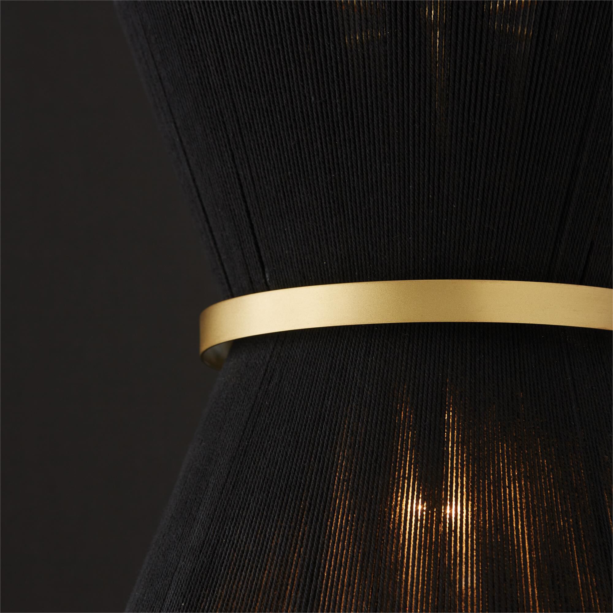 Shown in Black Rope And Patinaed Brass finish