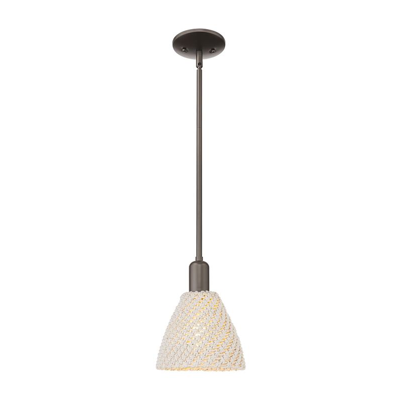 Bruno Marashlian Natural Ballston Dome 8 Inch Mini Pendant by Innovations Lighting