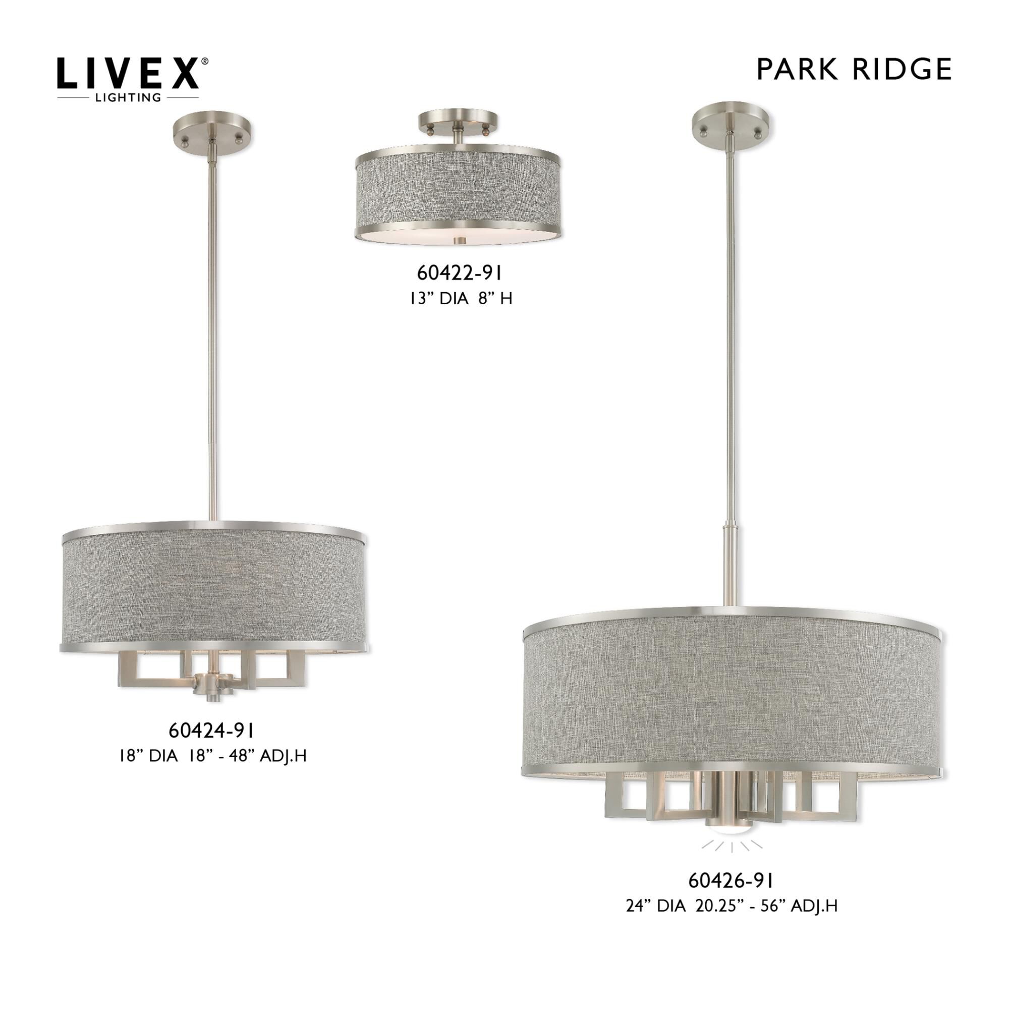 Park Ridge 2 Light Outdoor Flush Mount by Livex Lighting