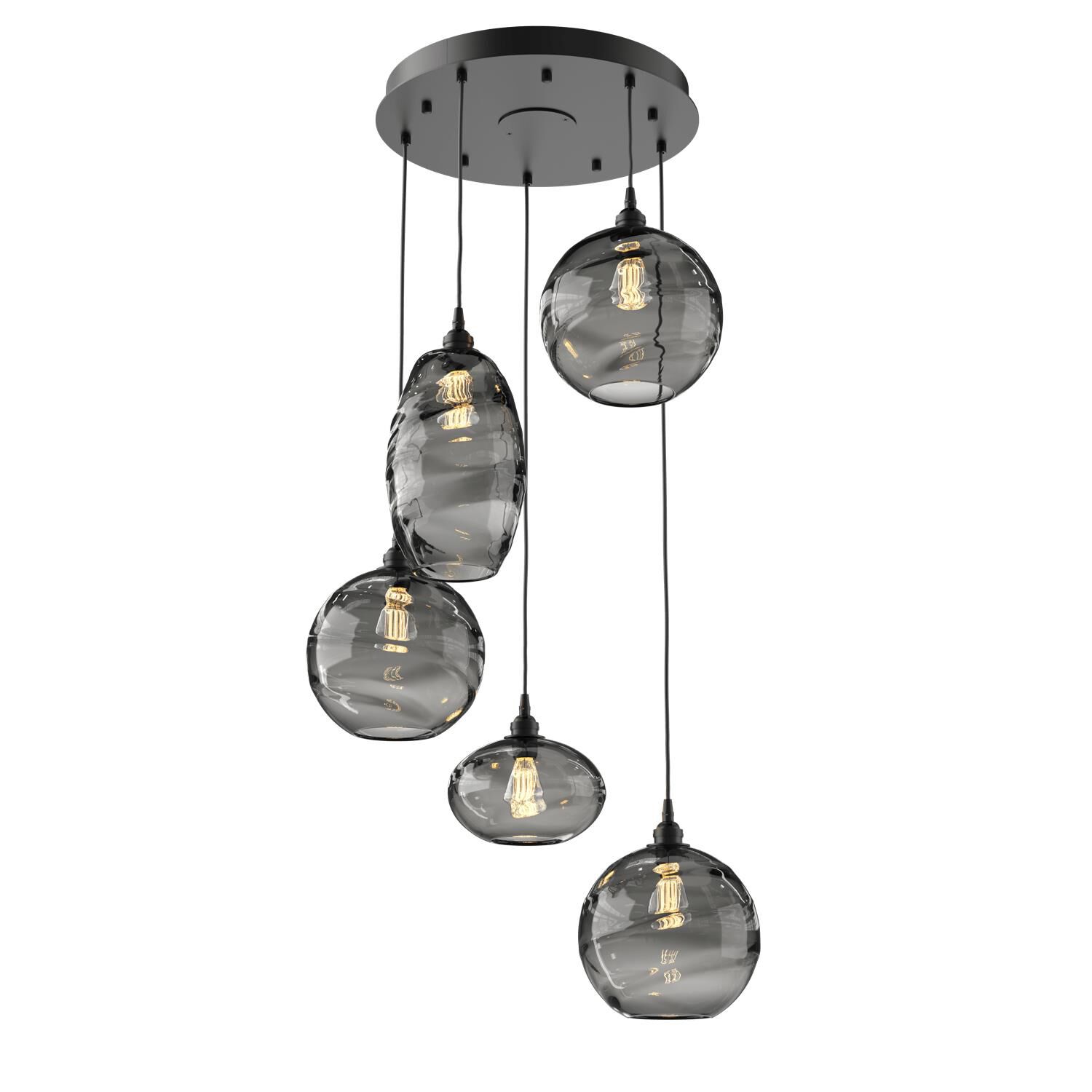 Misto 23 Inch 5 Light Multi Light Pendant by Hammerton Studio