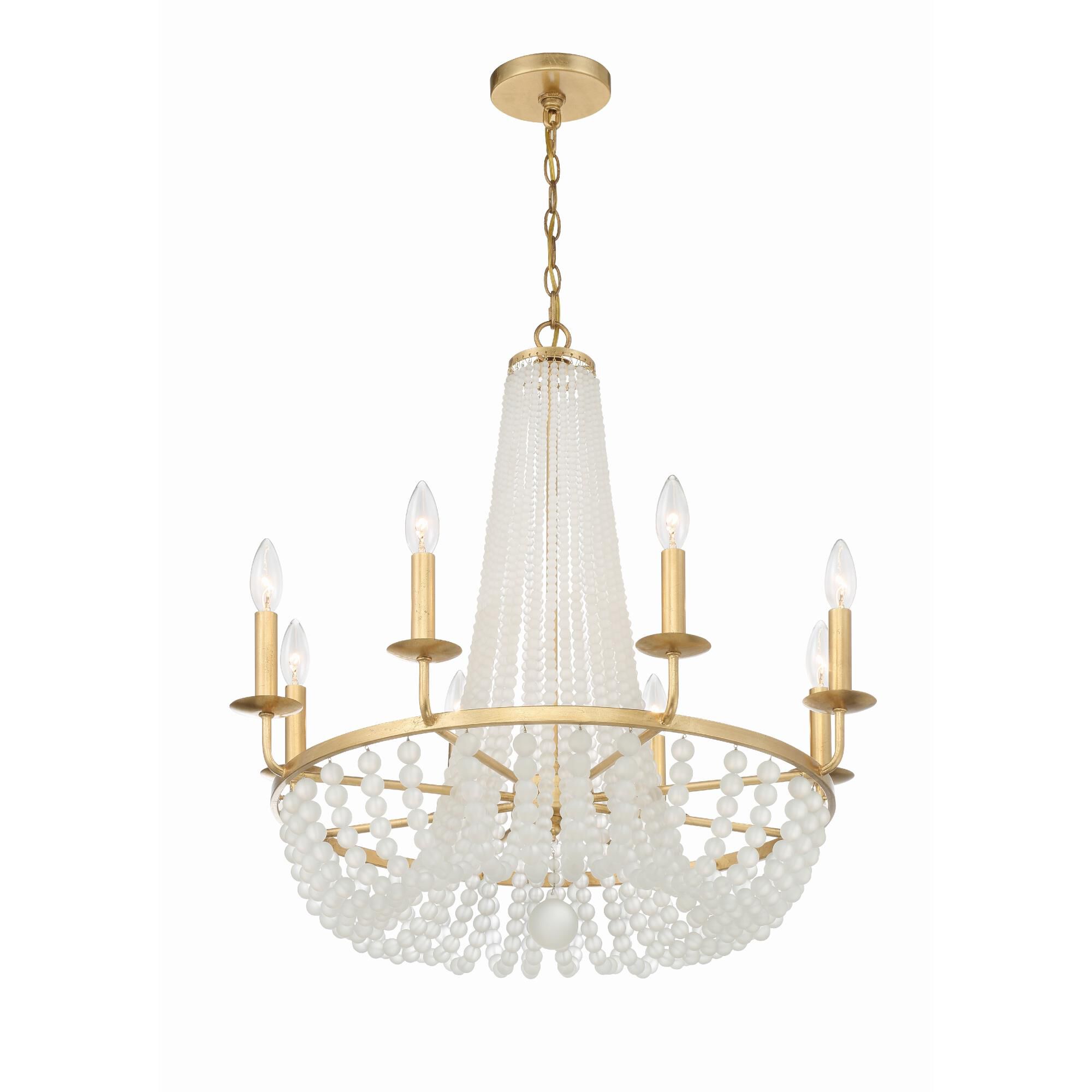 Bella 26 Inch 8 Light Chandelier by Crystorama