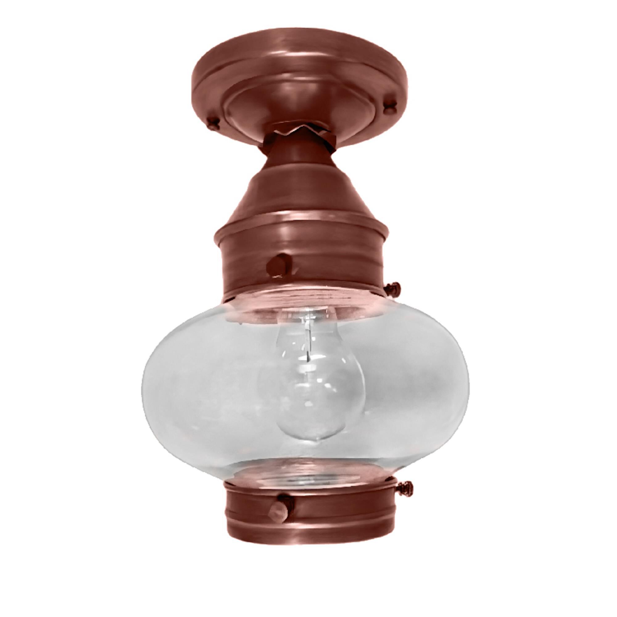 Onion 7 Inch Outdoor Flush Mount,