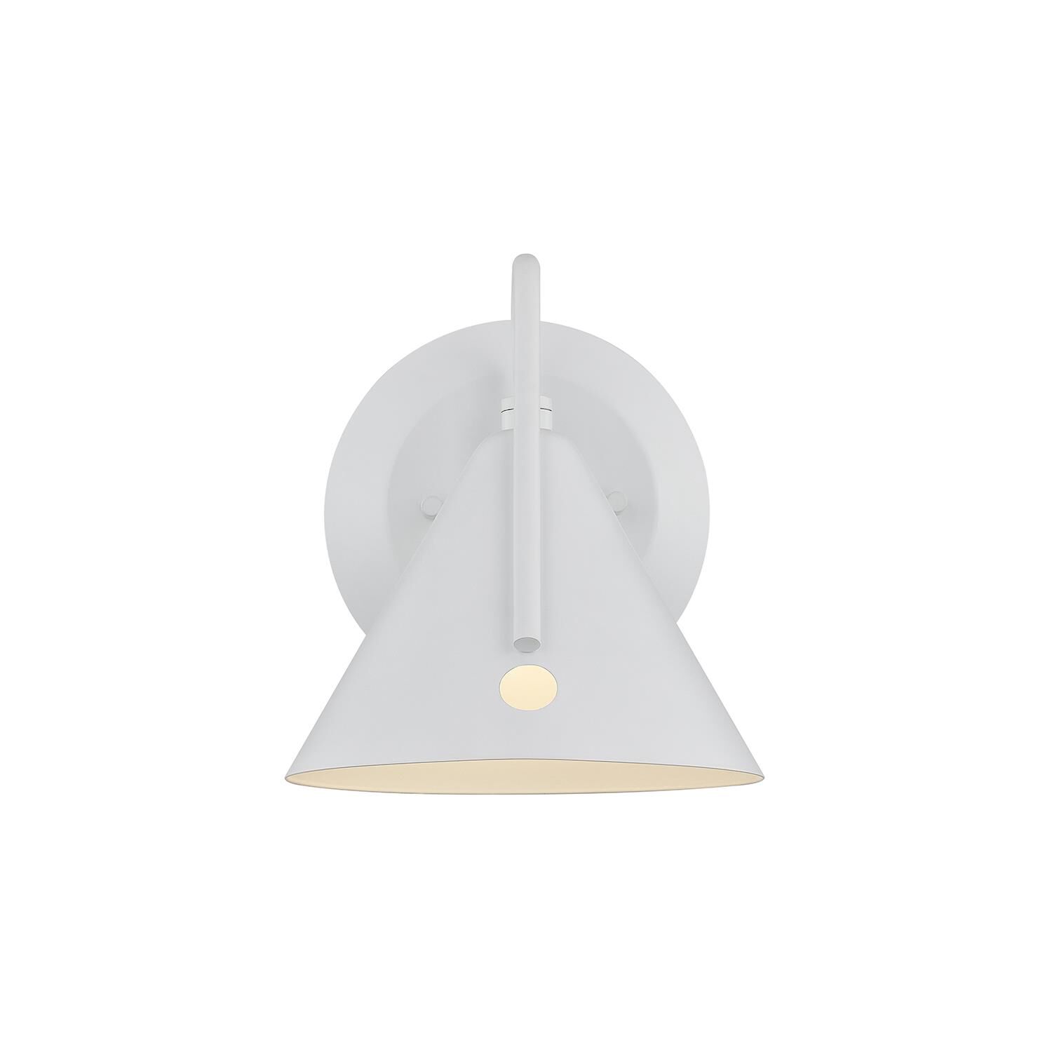 Shown in White finish and White shade