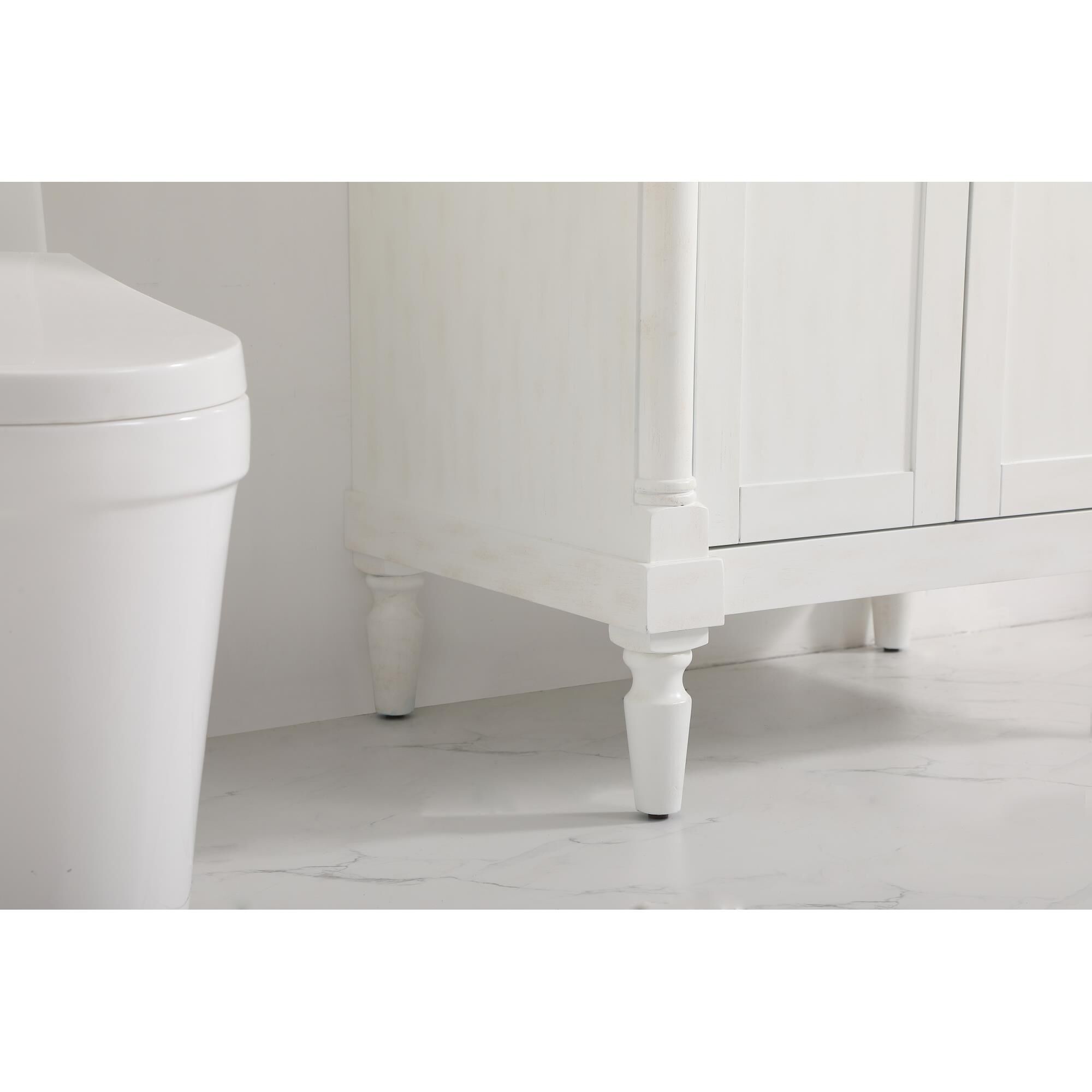 Shown in Antique White finish