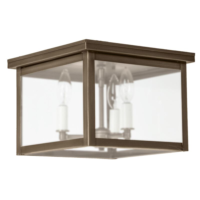 Williams 11 Inch 3 Light Outdoor Flush Mount by Northeast Lantern