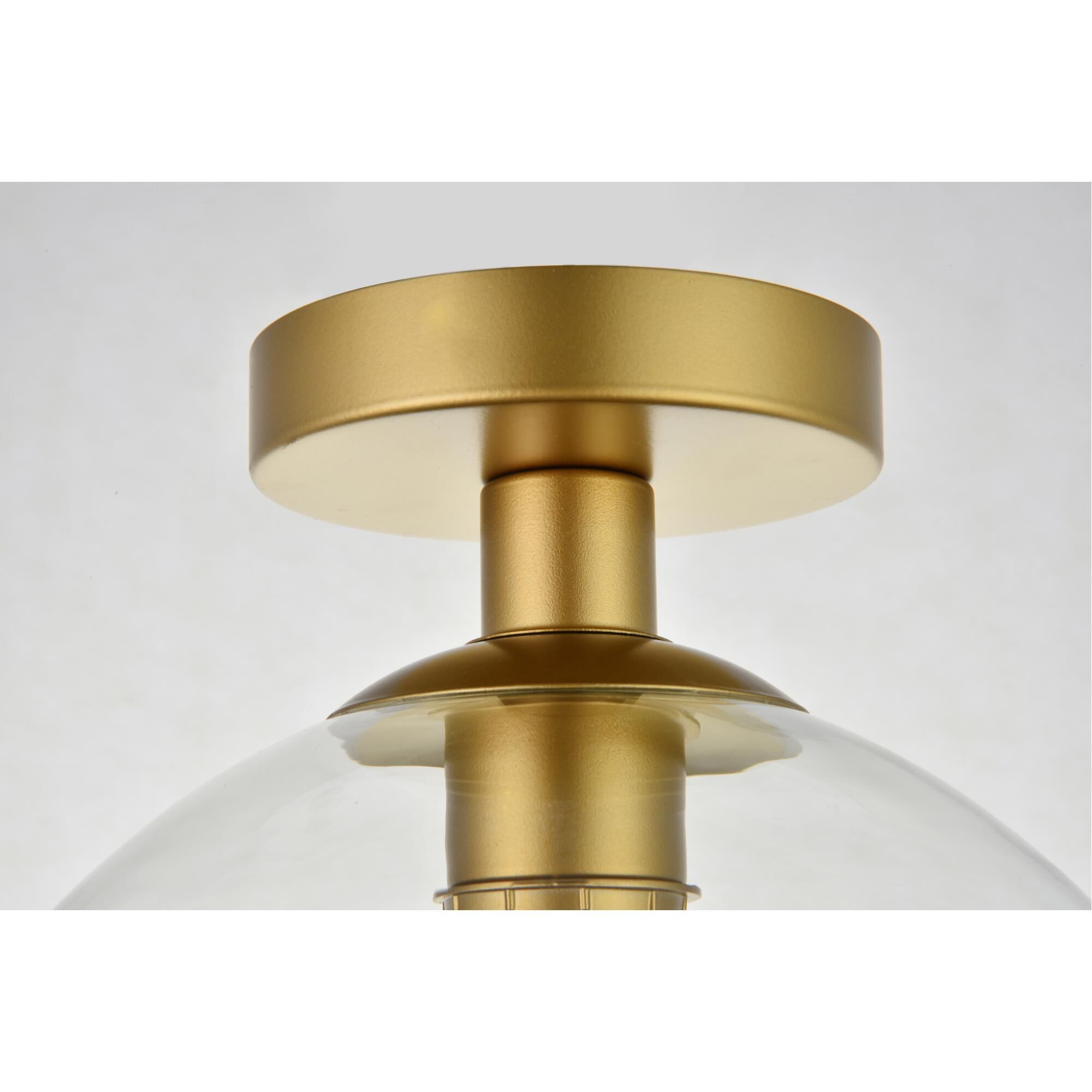 Baxter 10 Inch Semi Flush Mount by Elegant Lighting