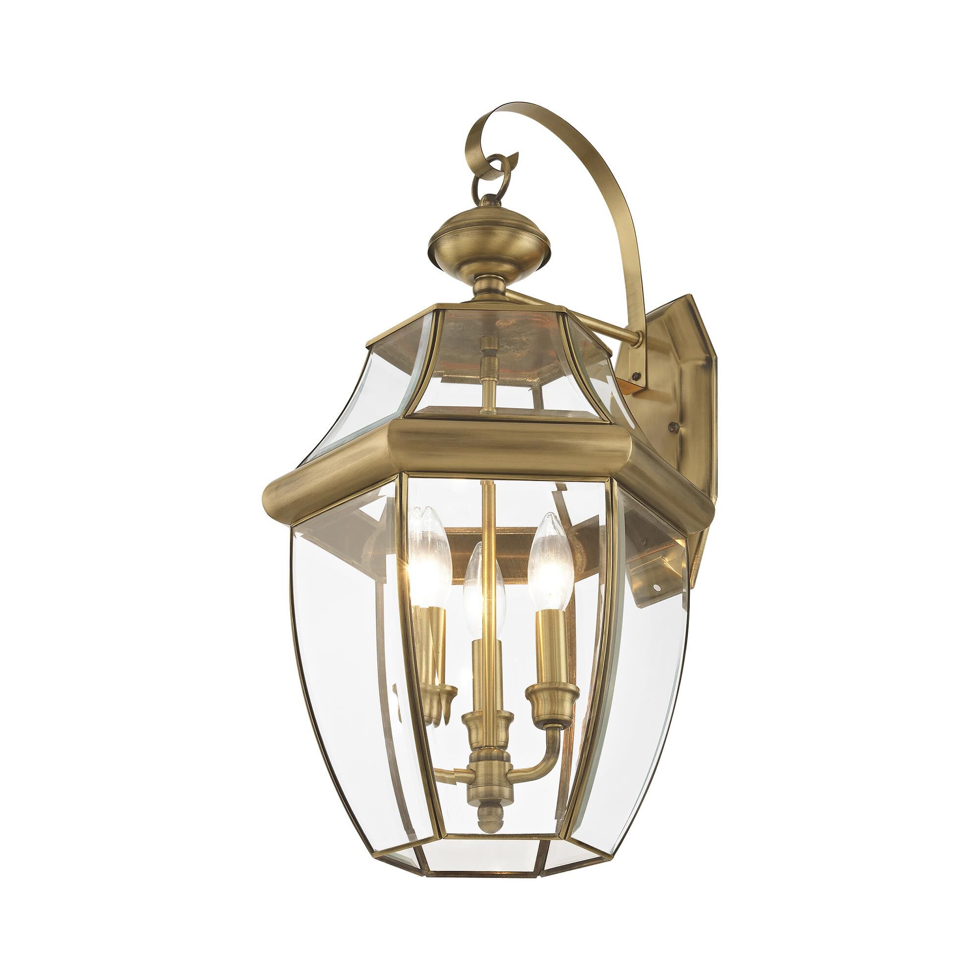 Monterey 22 Inch Tall 3 Light Outdoor Wall Light by Livex Lighting