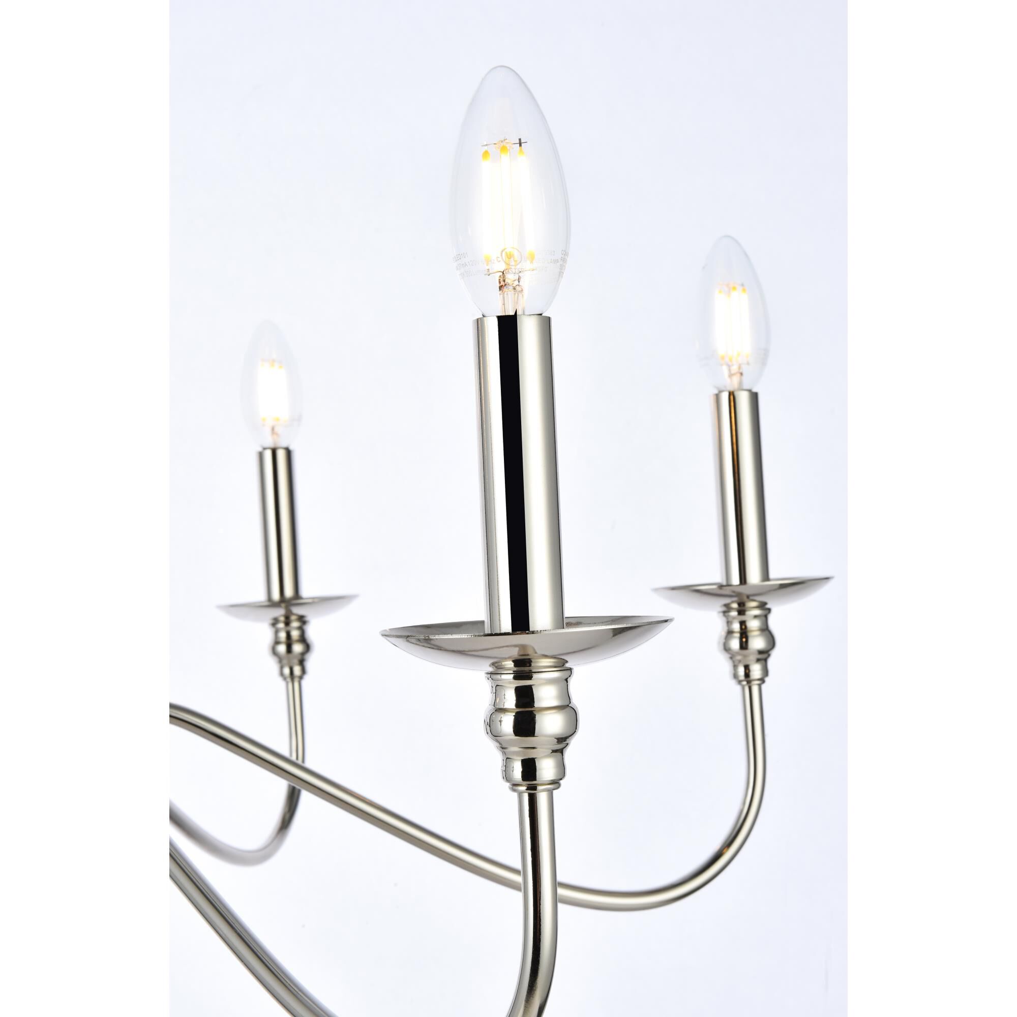 Rohan 30 Inch 6 Light Chandelier by Elegant Lighting