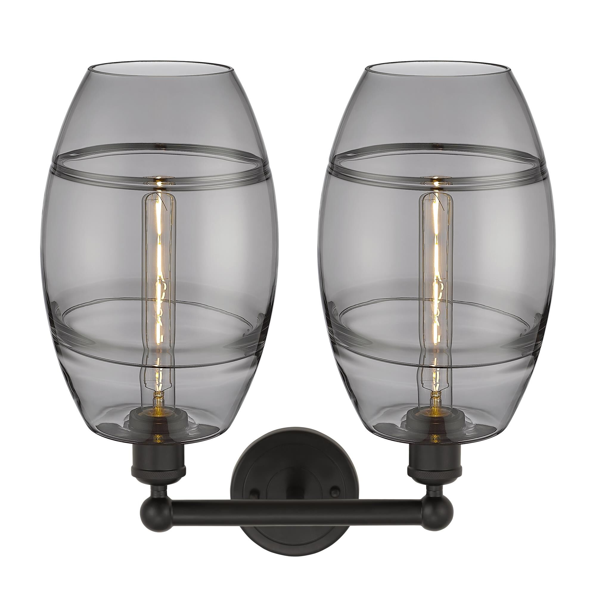 Shown in Oil Rubbed Bronze finish and Light Smoke glass