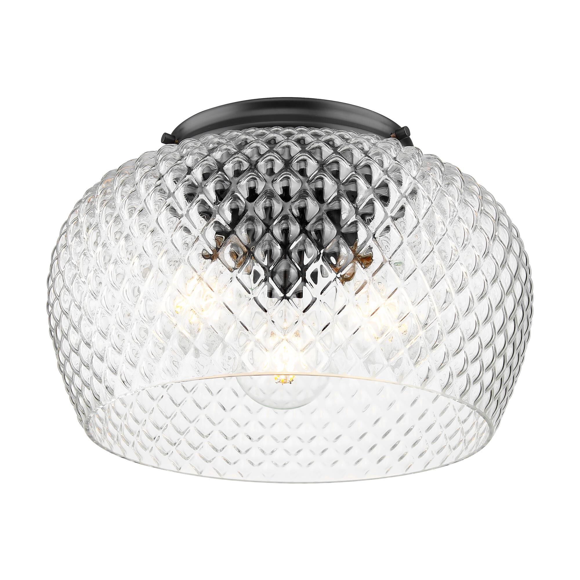 Adeline 14 Inch Semi Flush Mount by Golden Lighting