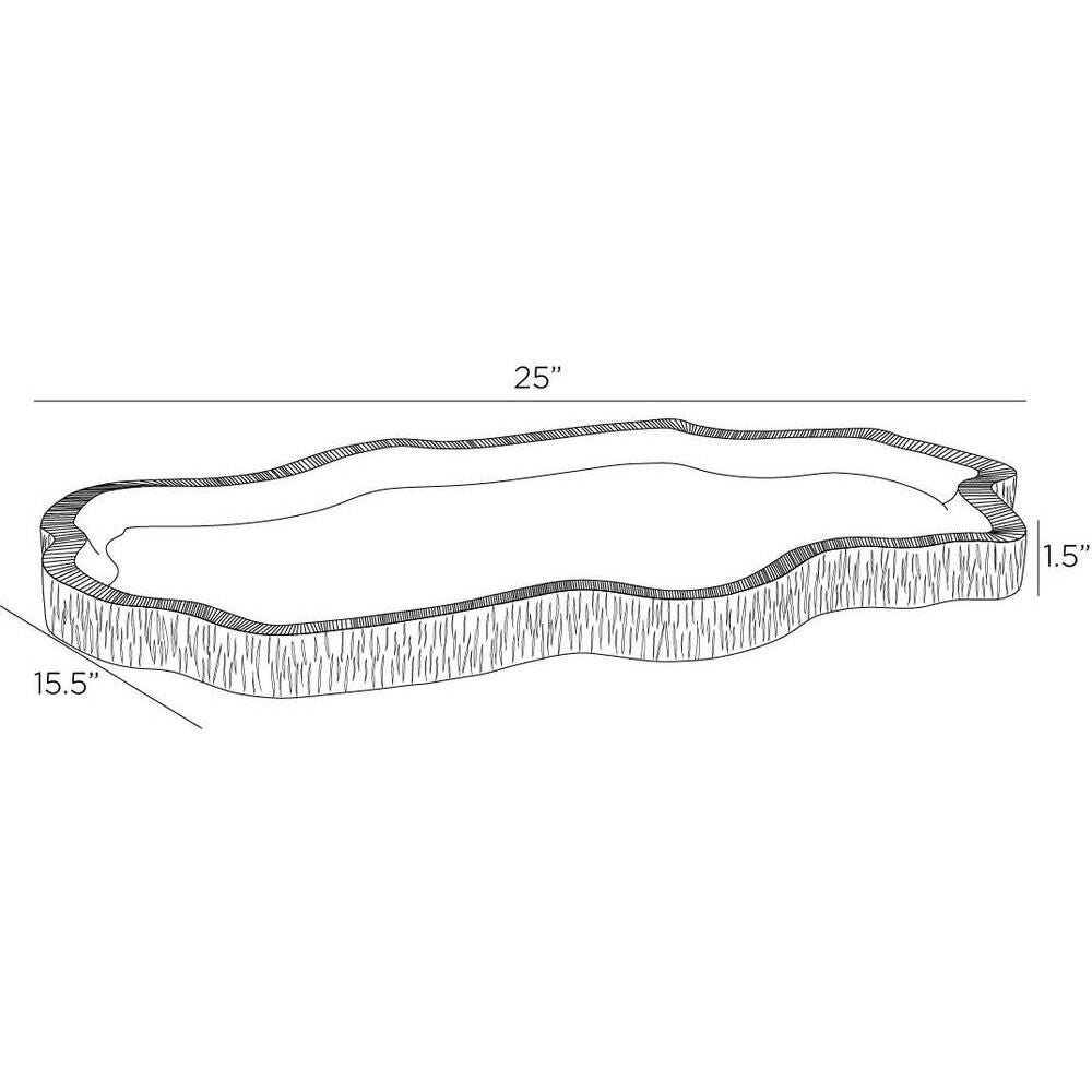 Fallon 16 Inch Tray by Arteriors Home