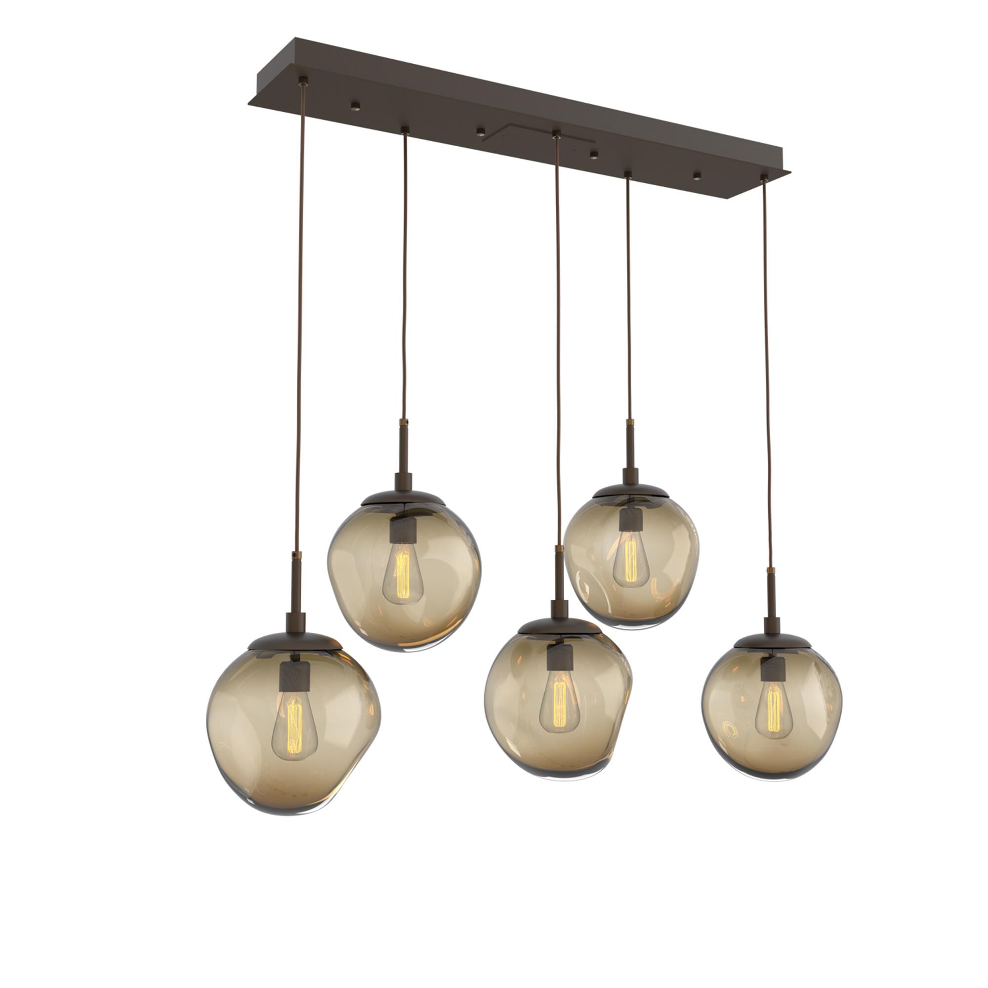 Shown in Flat Bronze finish and Blown Bronze glass