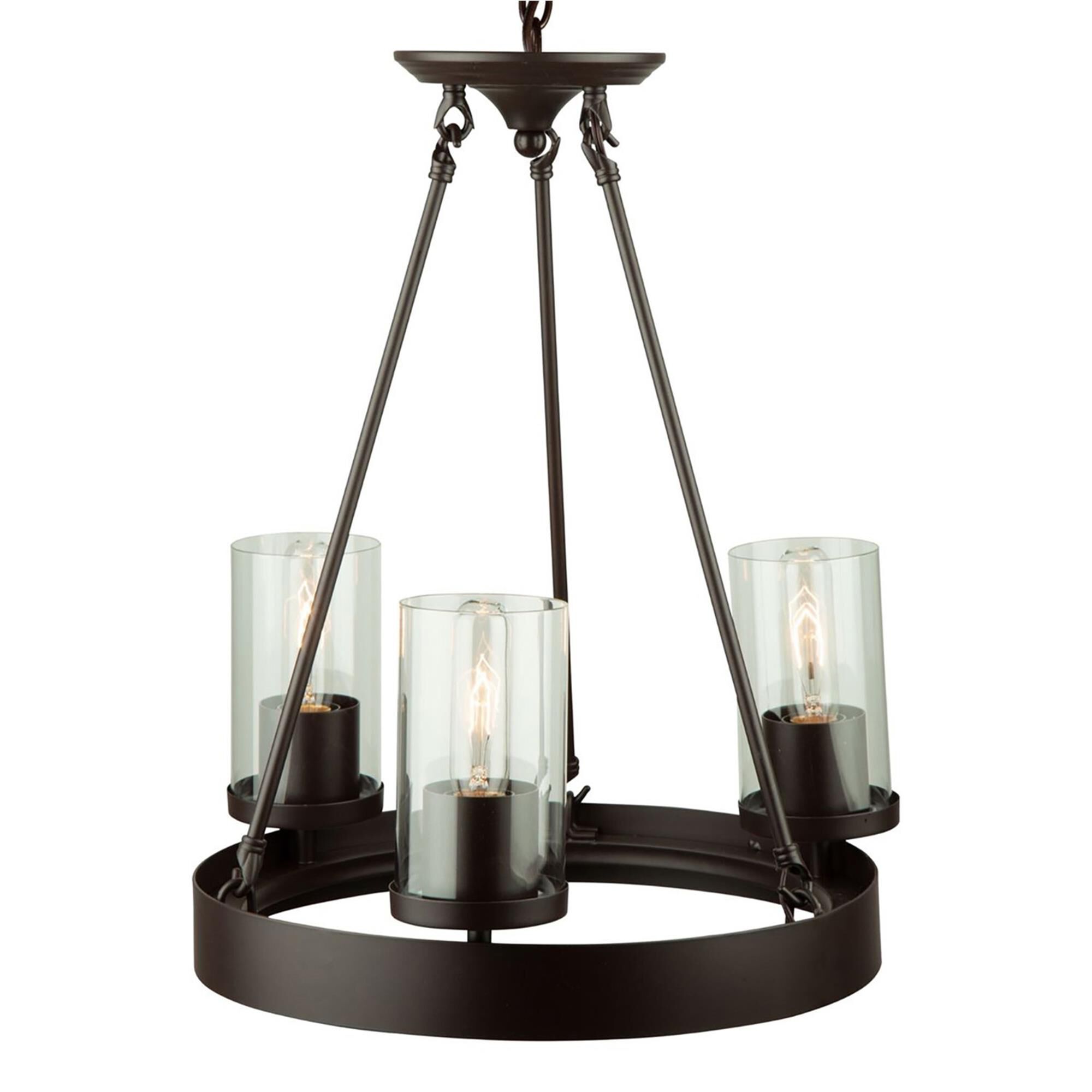 Menlo Park 17 Inch 3 Light Mini Chandelier,