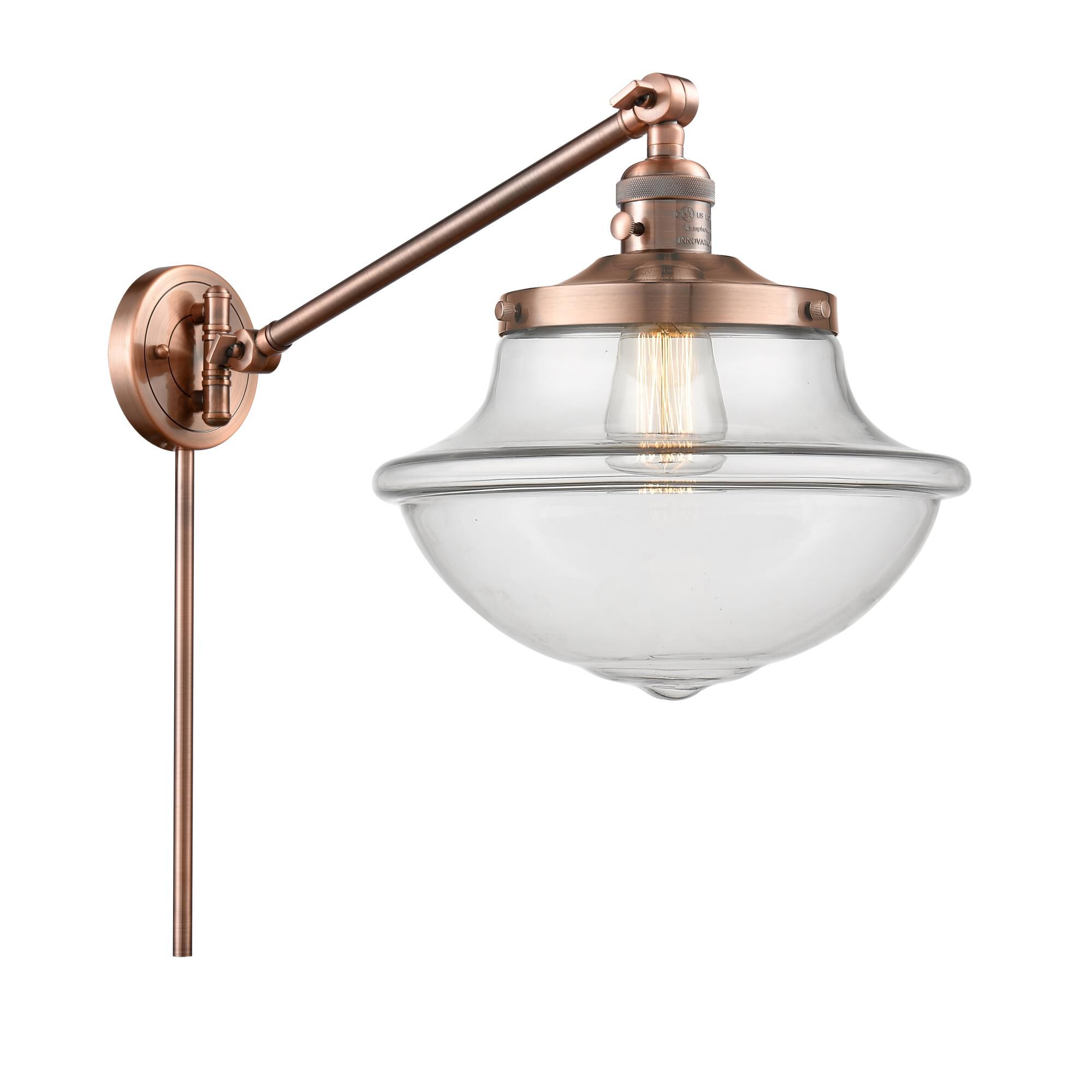 Bruno Marashlian Oxford Wall Swing Lamp by Innovations Lighting
