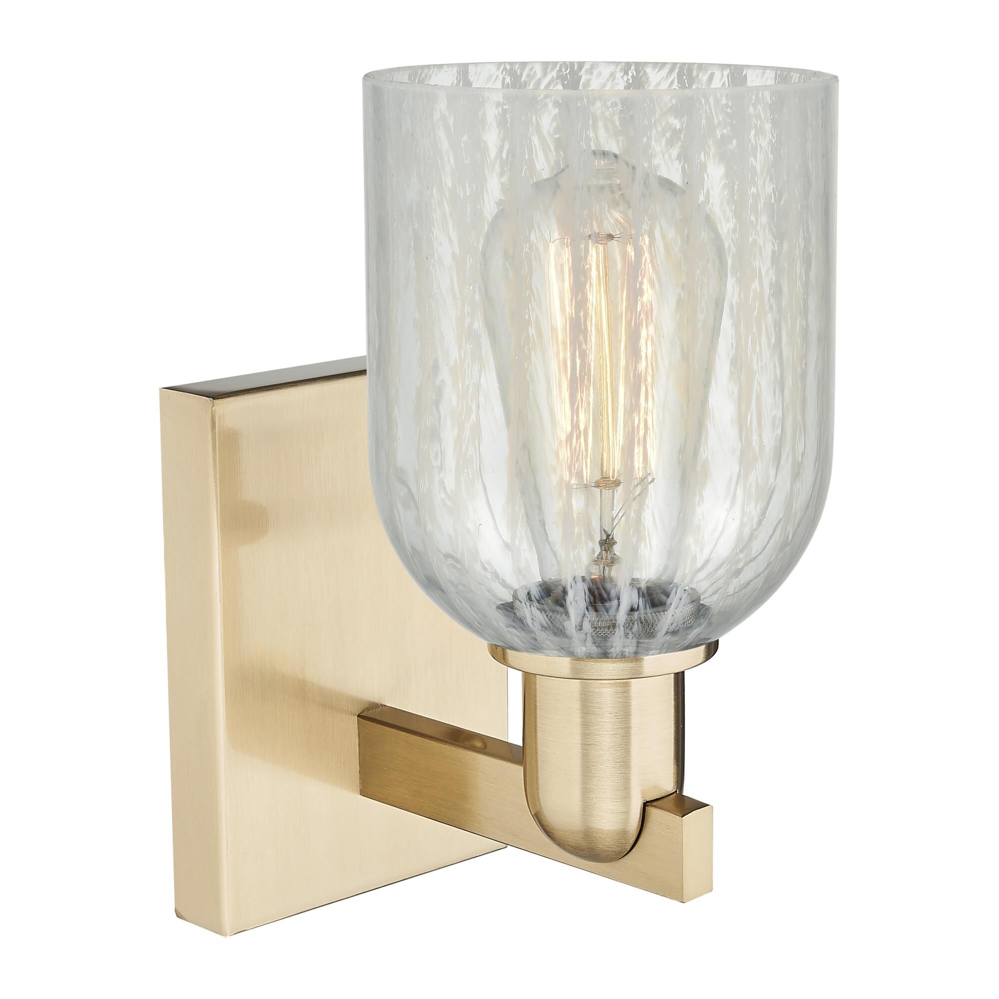 Shown in Champagne Bronze finish and Mouchette glass