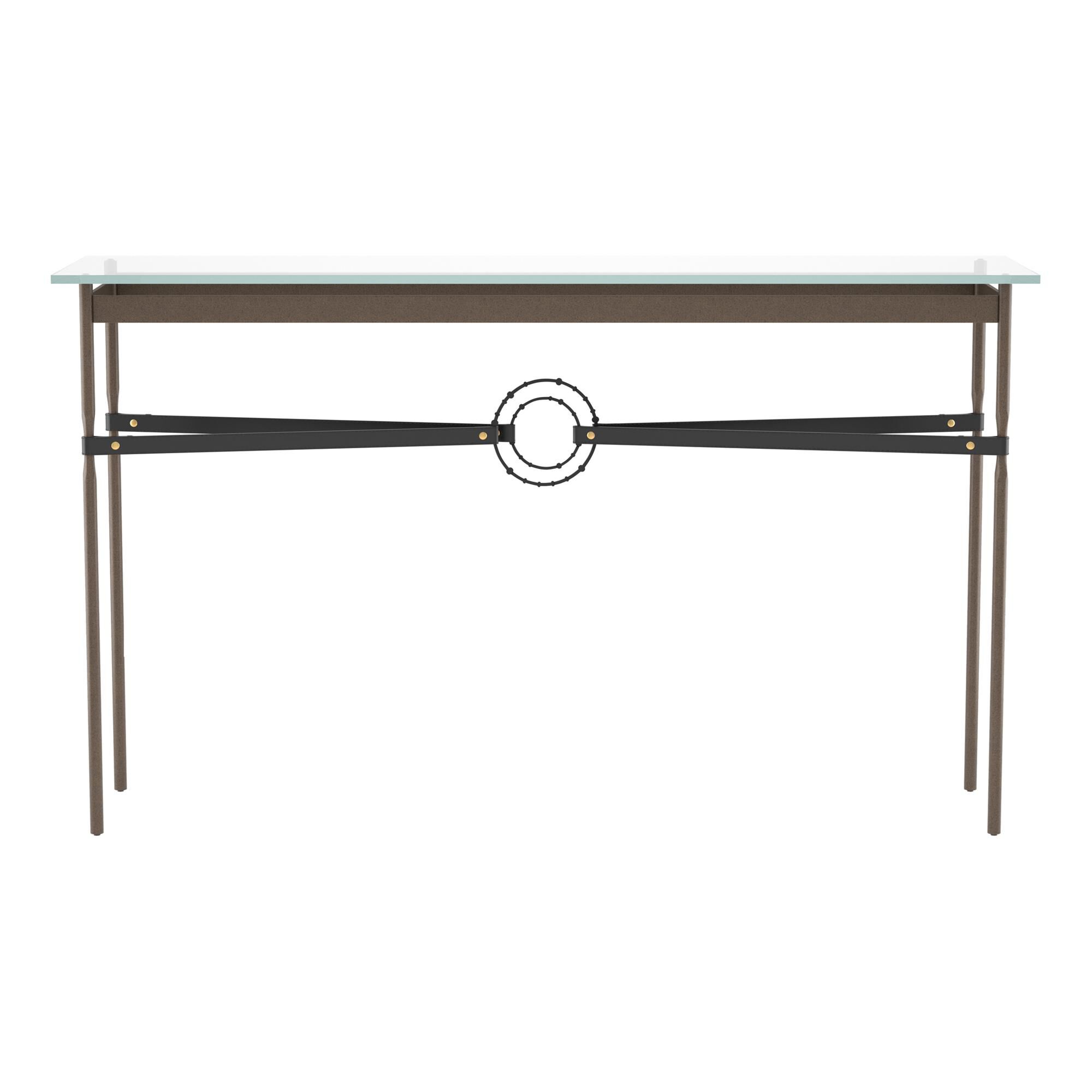Shown in Bronze finish and Black with Leather Black  accent