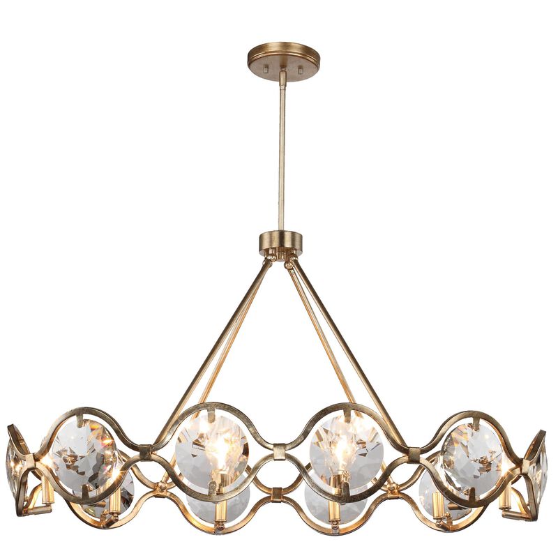 Quincy 40 Inch 10 Light Chandelier by Crystorama