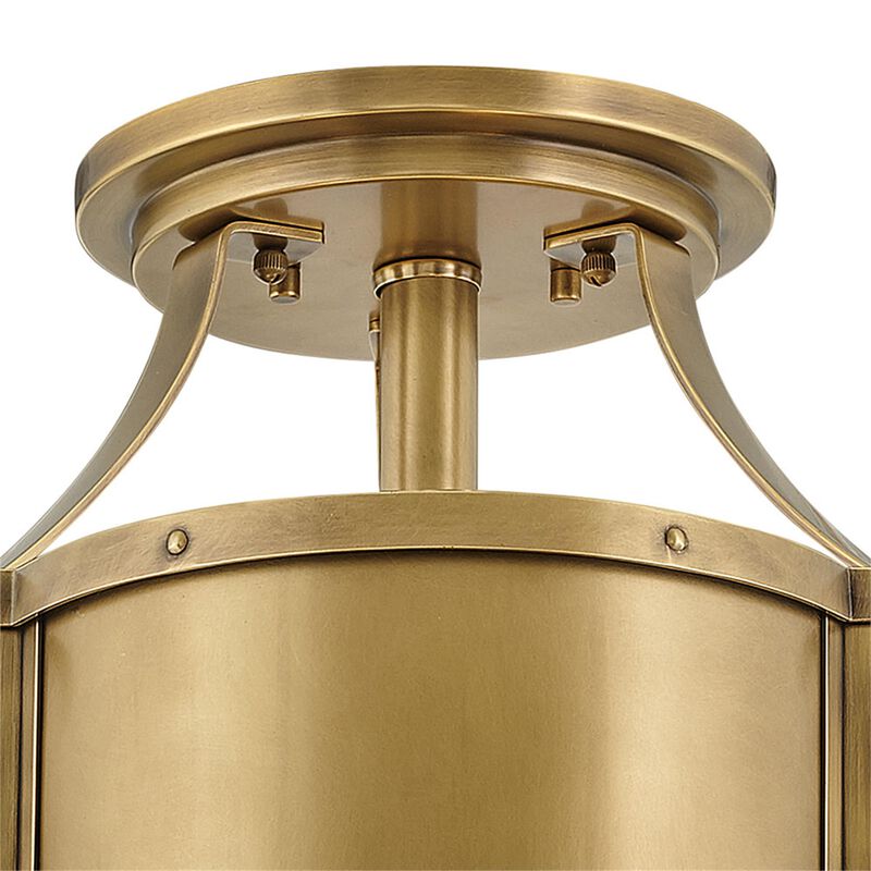 Chance 18 Inch 3 Light Semi Flush Mount by Hinkley