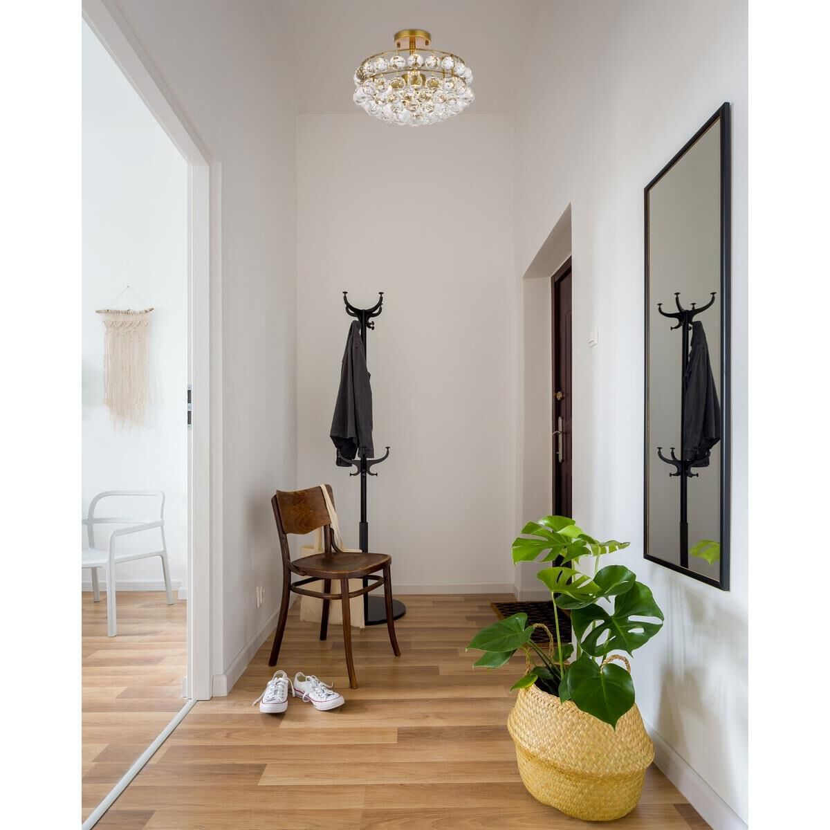 Savannah 14 Inch 3 Light Semi Flush Mount by Elegant Lighting