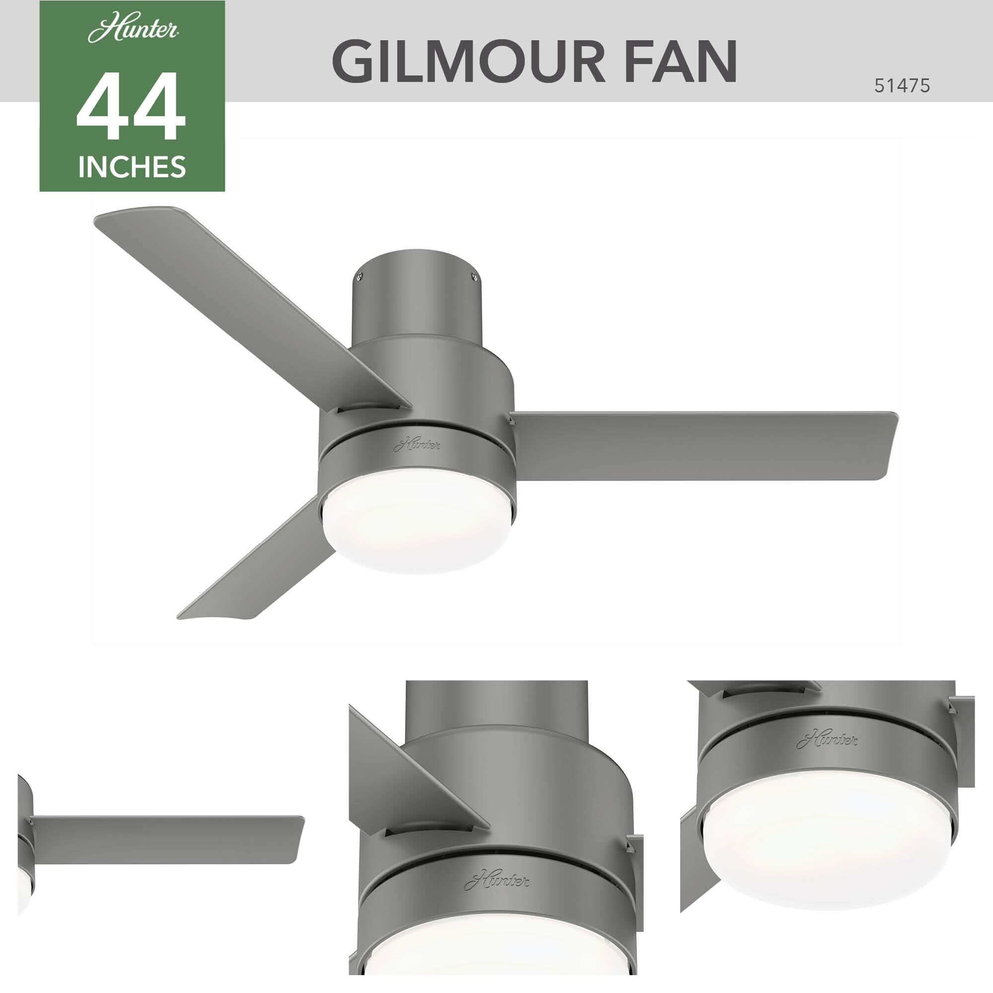Gilmour Flush Mount Fan by Hunter Fan