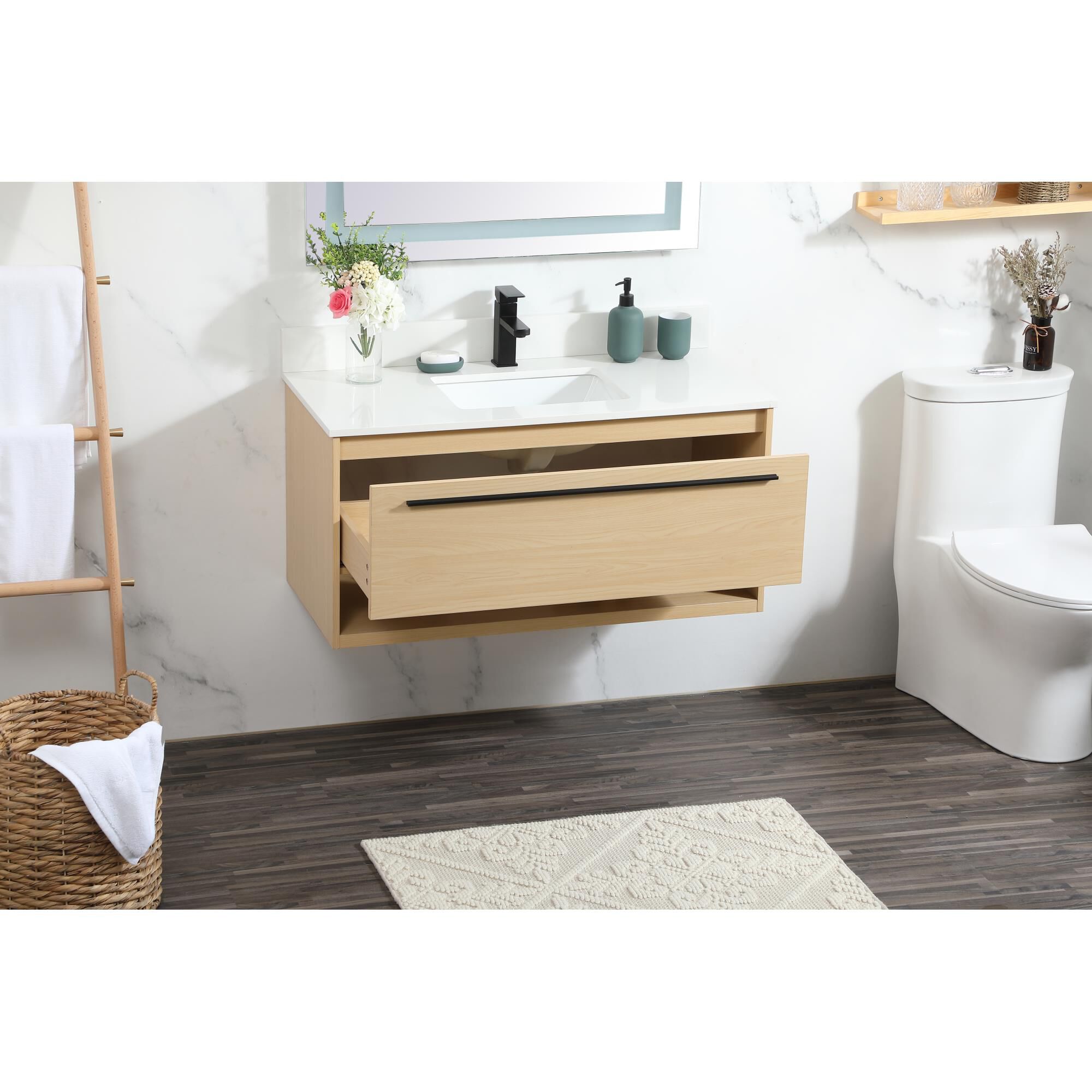 Shown in Maple finish