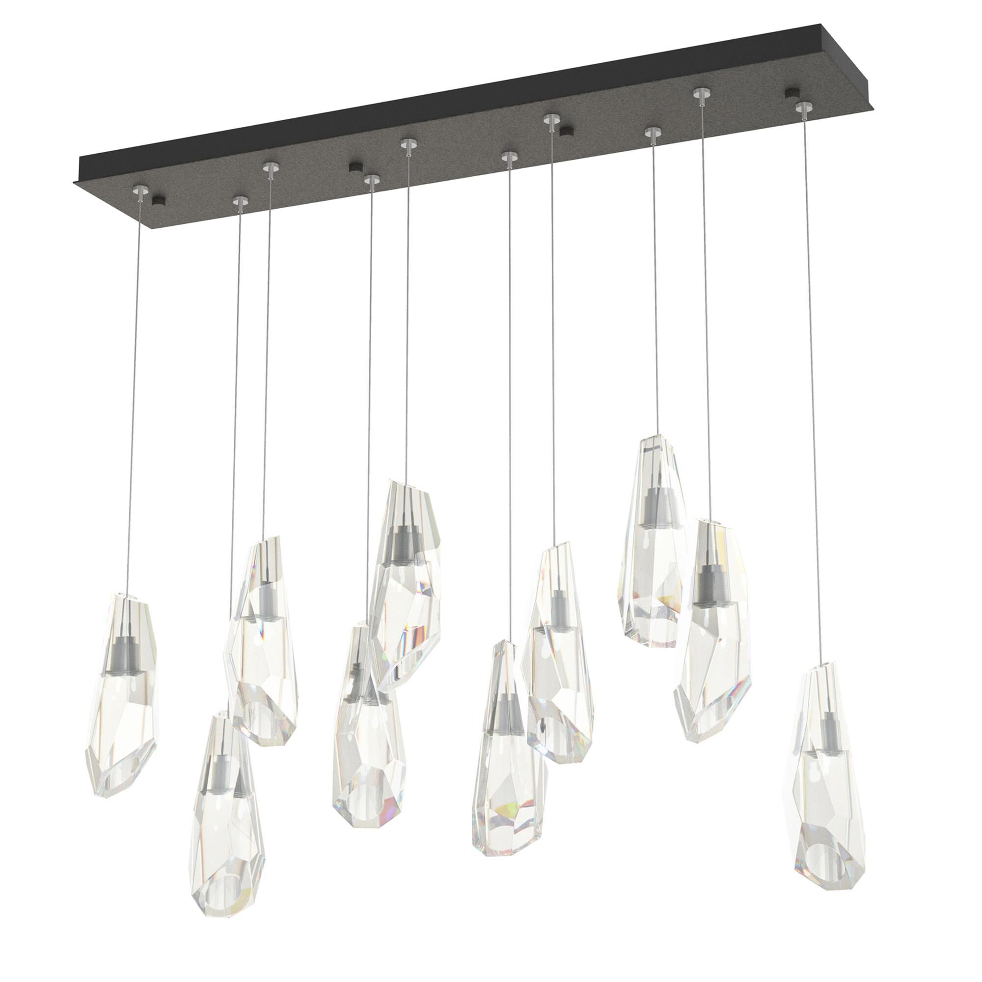 Shown in Natural Iron finish and Crystal accent