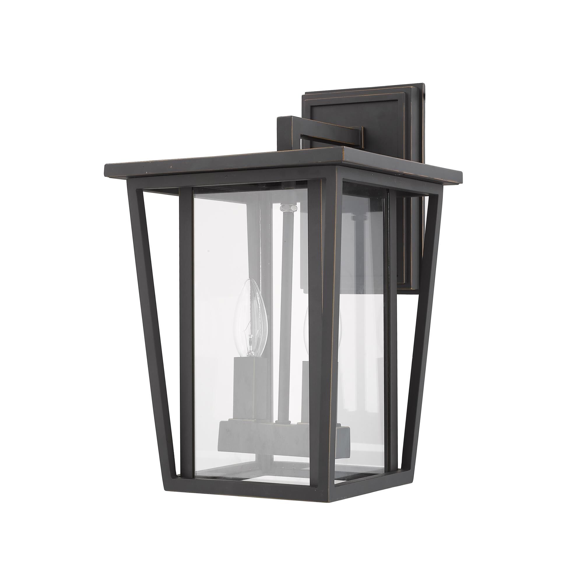Seoul 14 Inch Tall 2 Light Outdoor Wall Light by Z-Lite